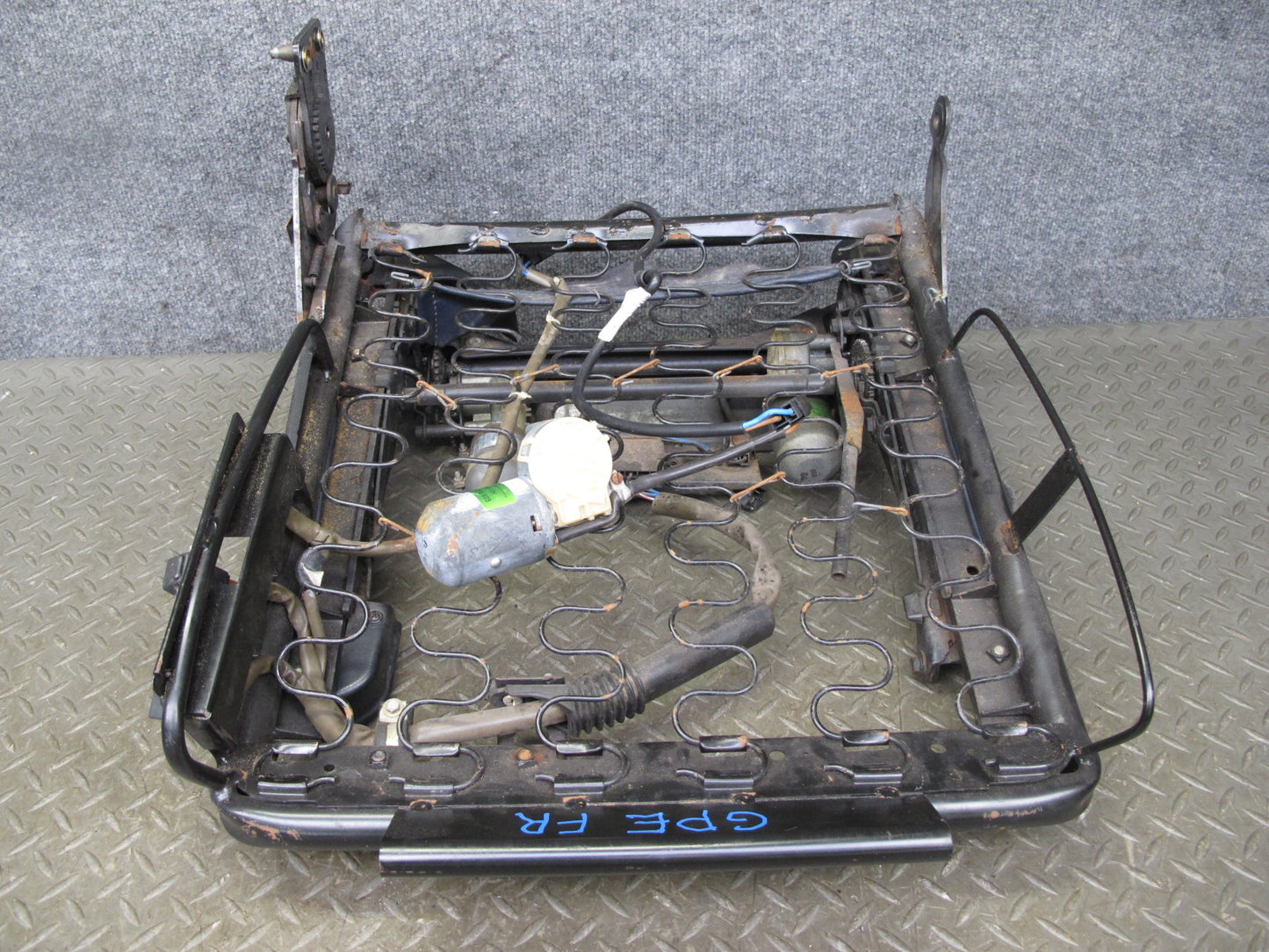 1983-1984 Porsche 928 S Front Right Passenger Side Seat Track Frame W/ Motor