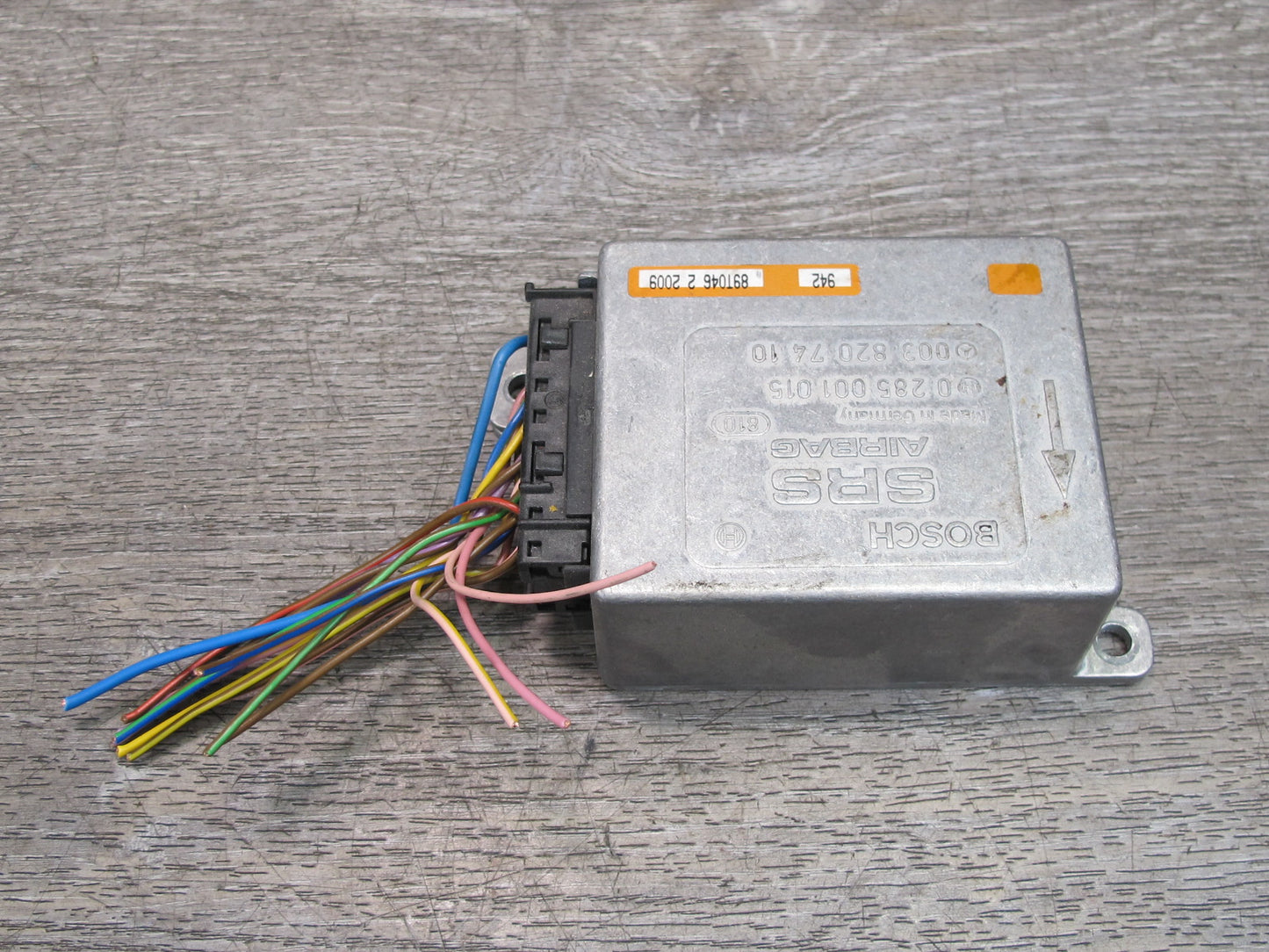 86-91 MERCEDES W126 560SEL 560SEC SRS AIRBAG CONTROL MODULE UNIT 0038207410 OEM