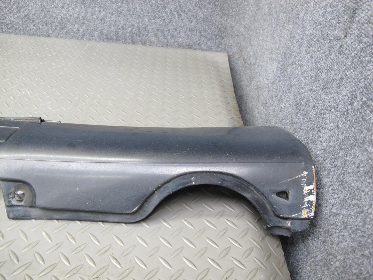 94-99 Mercedes W140 Sedan Right Side Skirt Rocker Panel Molding Black OEM
