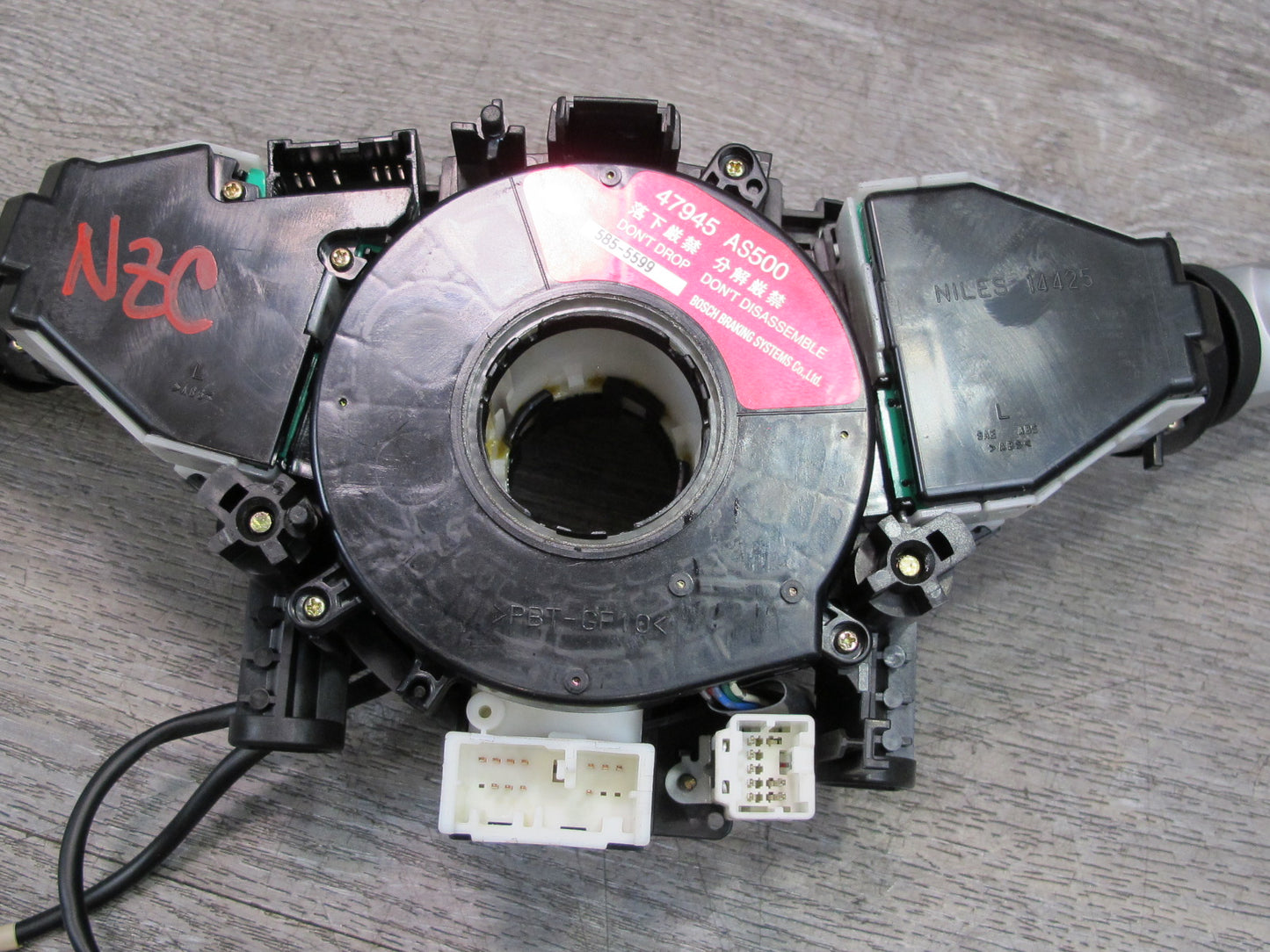 03-06 NISSAN 350Z Z33 STEERING COLUMN MULTI SWITCH CLOCK SPRING 47945AS500 OEM