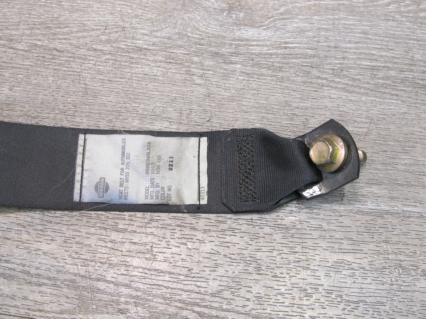 90-96 NISSAN 300ZX Z32 2+2 REAR LEFT DRIVER SIDE SEATBELT RETRACTOR OEM