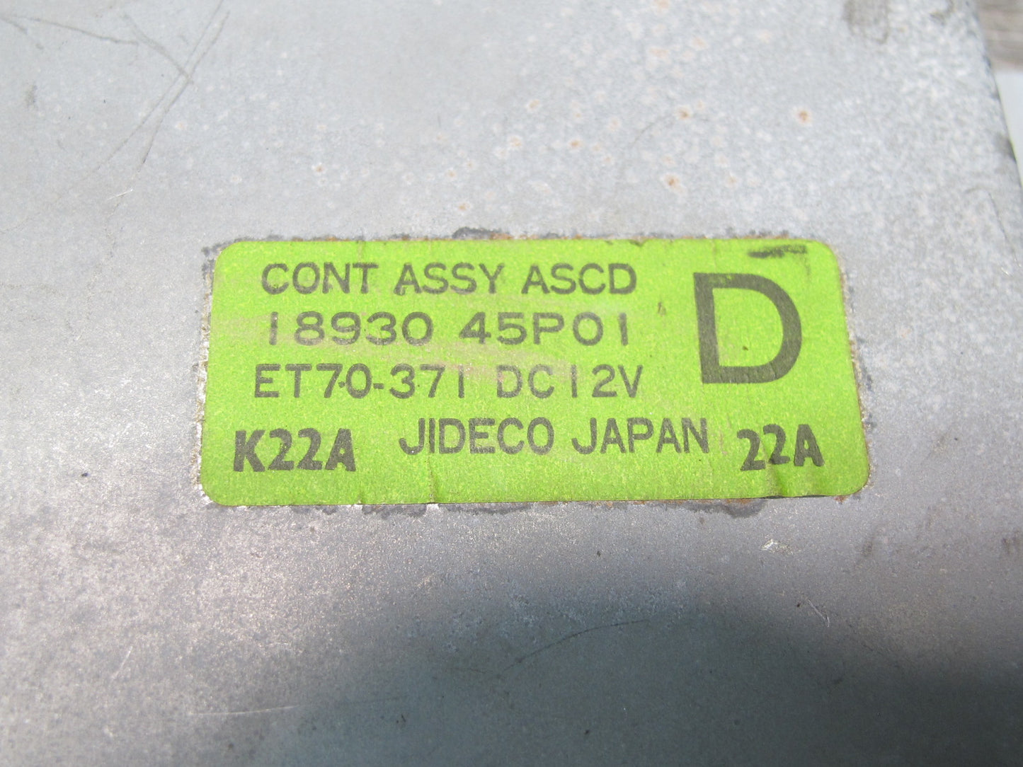 91-93 Nissan Z32 300ZX M/T Ascd Speed Cruise Control Module 18930-45P01 OEM