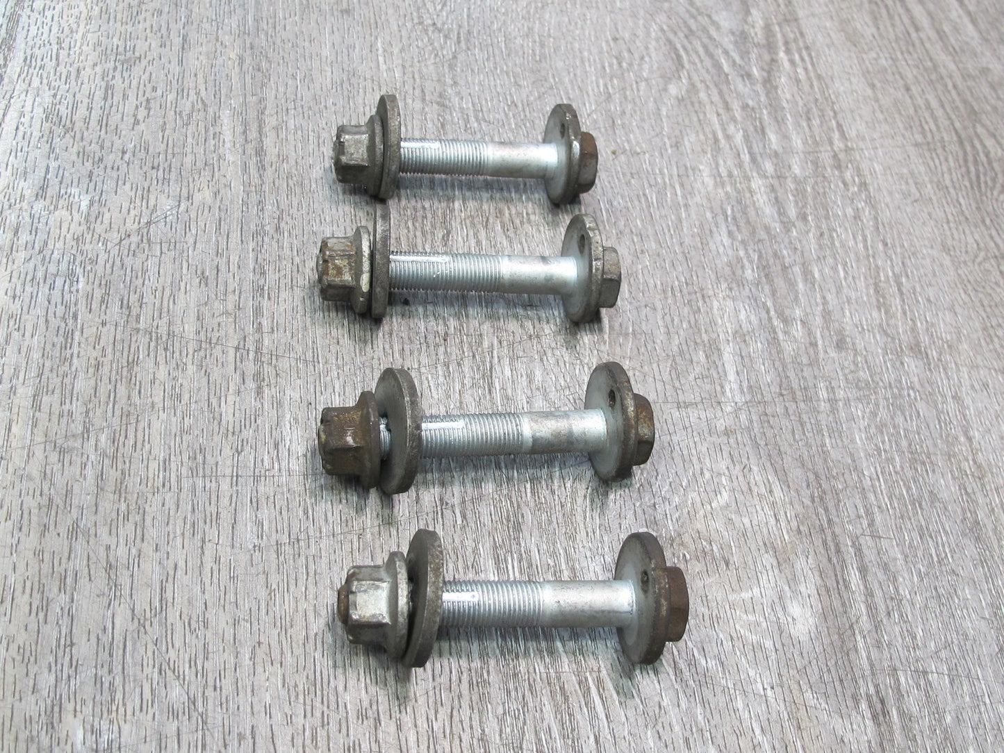 03-09 Nissan 350Z Z33 Rear Suspension Adjustment Eccentric Camber Bolt Set OEM
