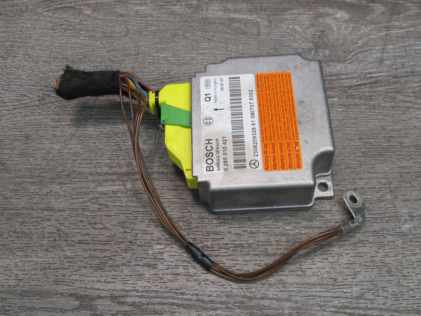 07-12 MERCEDES R230 SL550 SRS AIRBAG CONTROL MODULE UNIT 0018207326 OEM