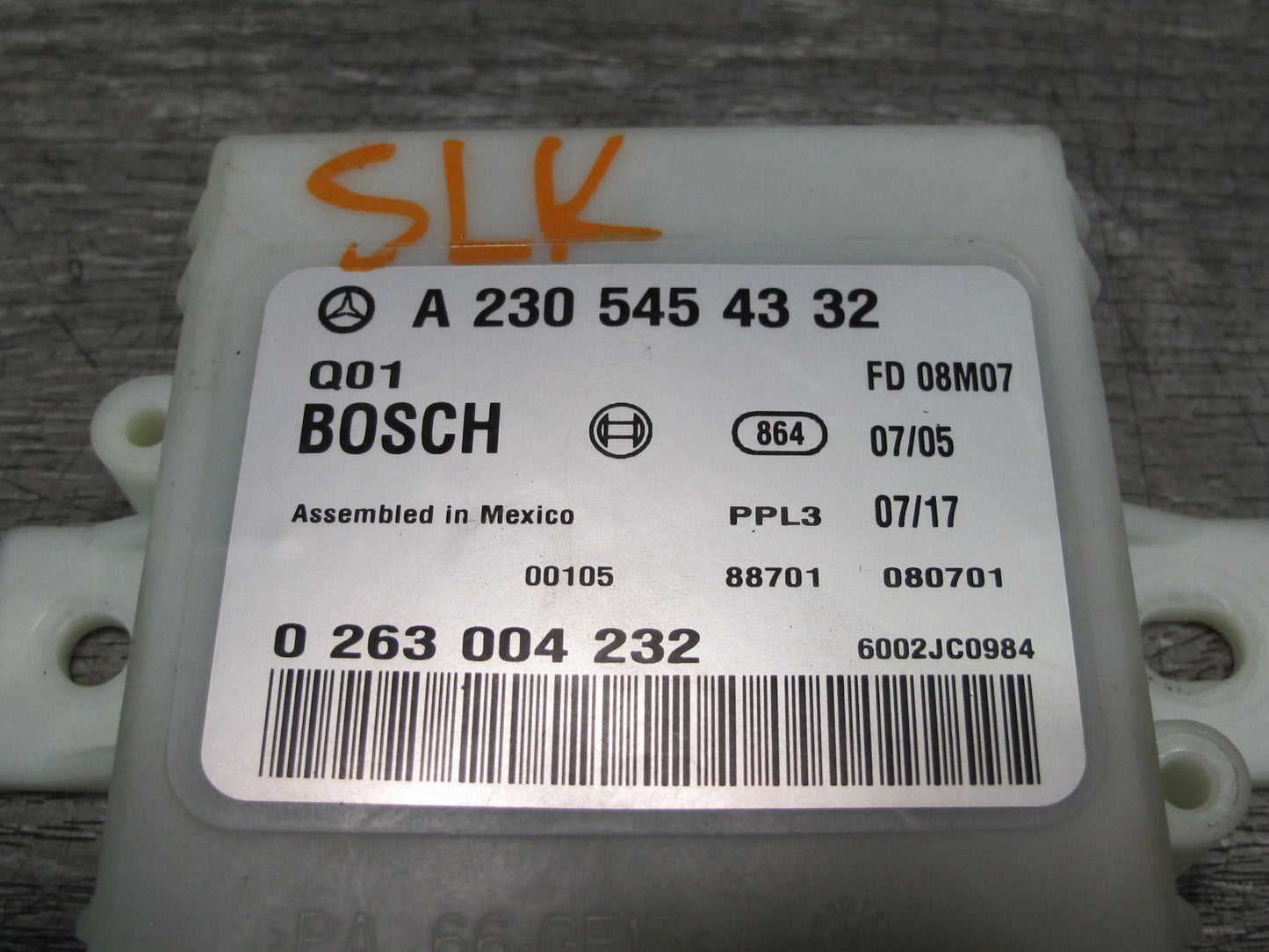 07-12 Mercedes R230 Sl-class Park Parking Assist Control Module Unit OEM