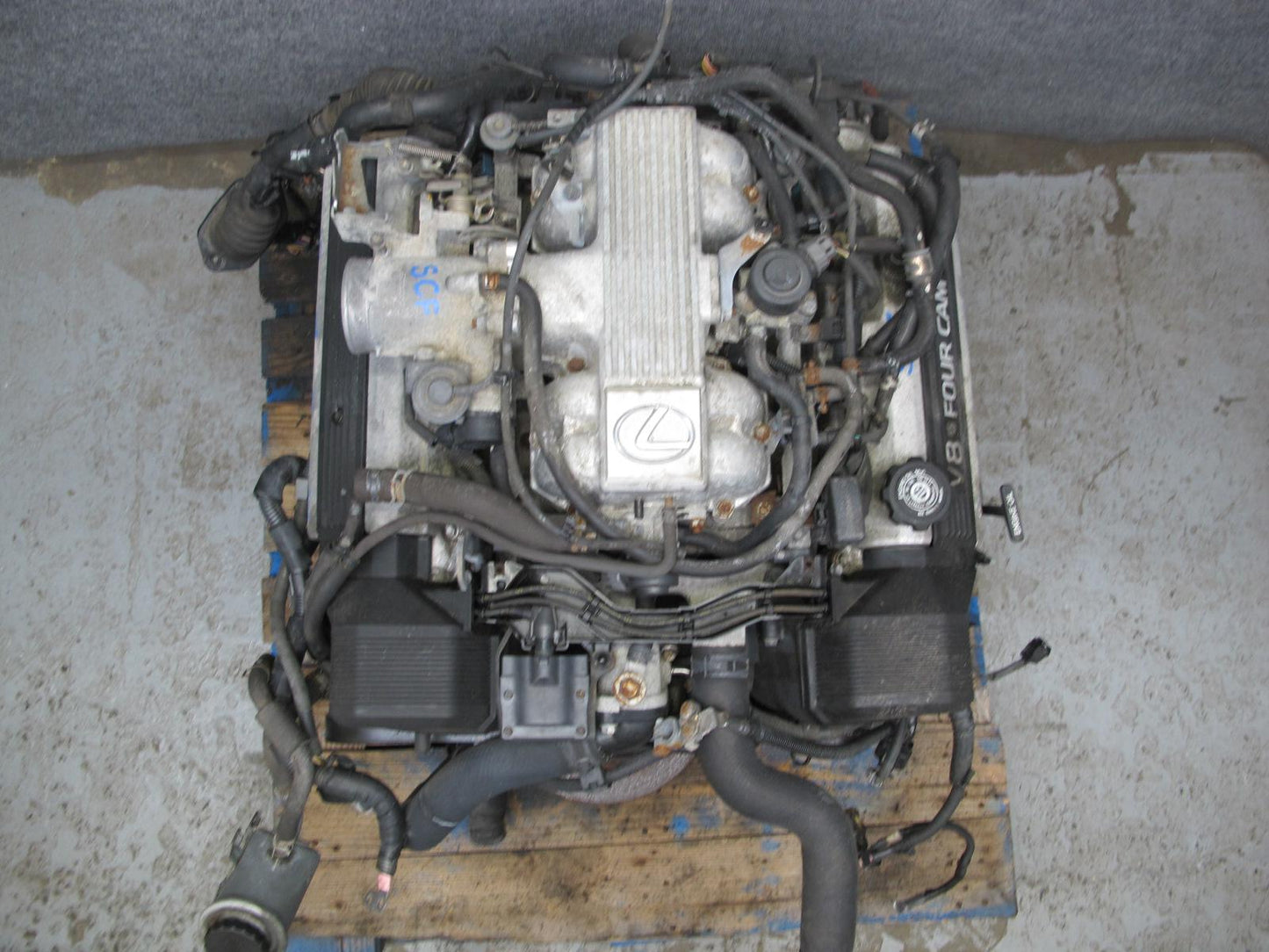 95-97 Lexus UZZ30L SC400 4.0L 1UZFE VIN H 5TH Rear Sump Complete Engine Motor