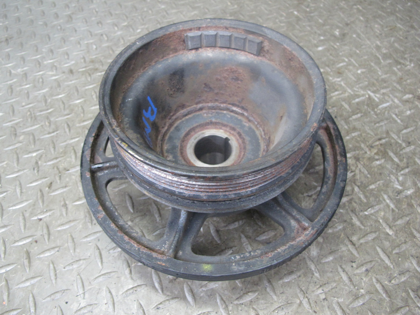94-99 Mercedes W140 M119 Engine Crankshaft Pulley Harmonic Balancer OEM
