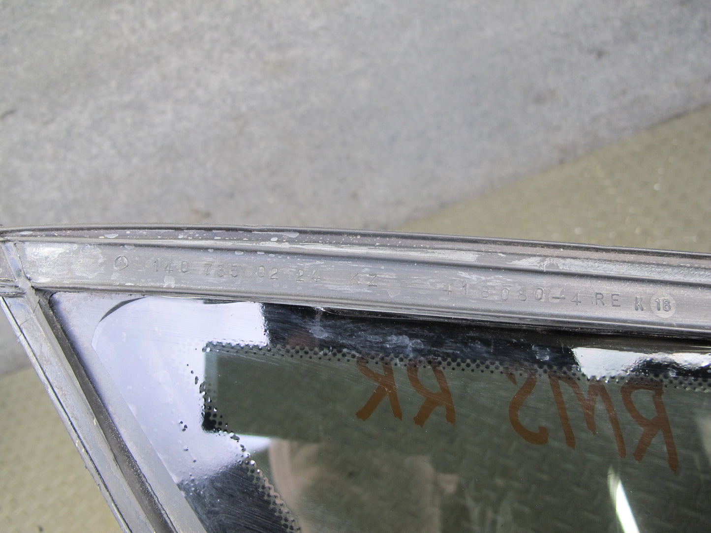 96-99 Mercedes W140 S-class Rear Right Door Quarter Corner Glass Window OEM