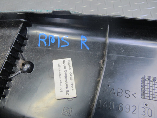 94-99 Mercedes W140 Set of 2 Center Interior B Pillar Trim Cover Panel Gray OEM