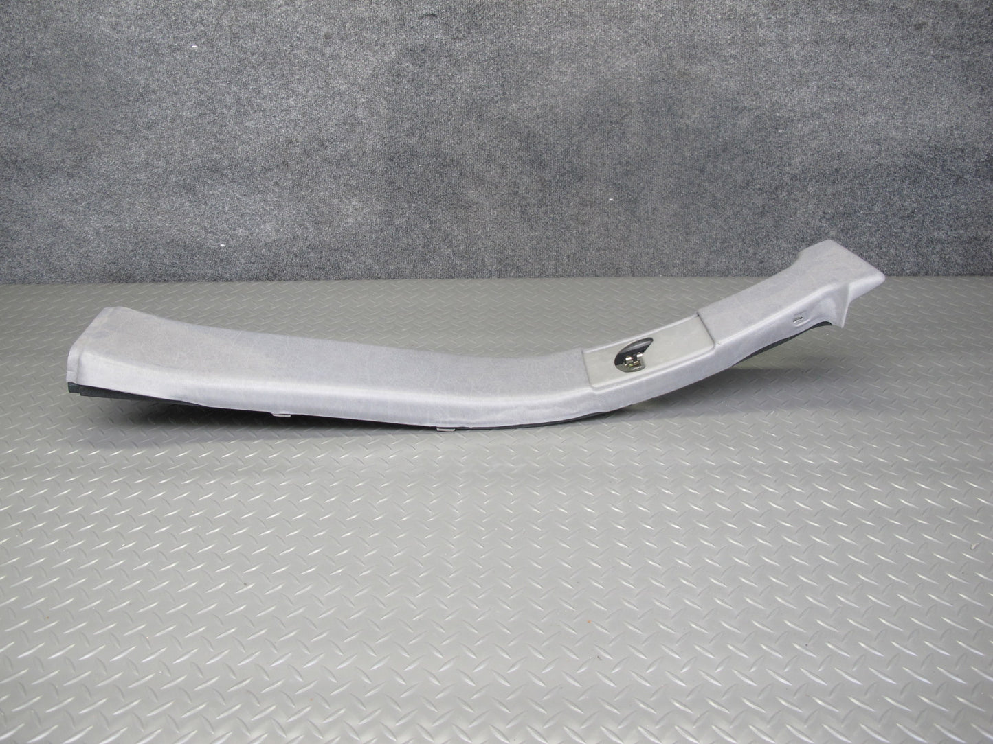 94-99 Mercedes W140 Set of 2 Center Interior B Pillar Trim Cover Panel Gray OEM