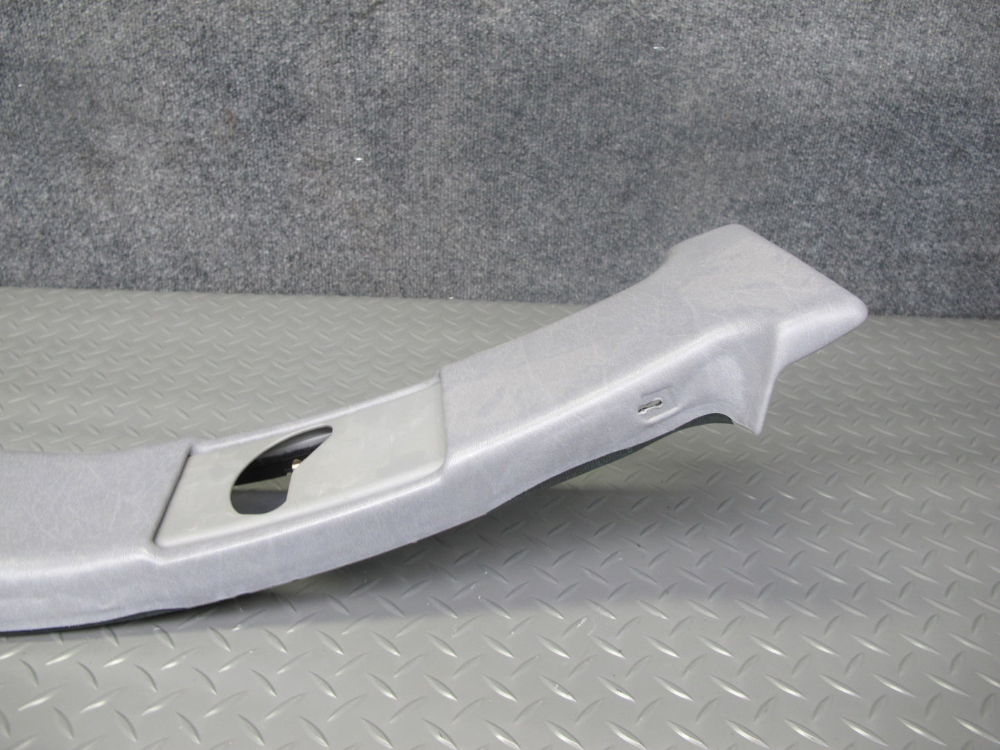 94-99 Mercedes W140 Set of 2 Center Interior B Pillar Trim Cover Panel Gray OEM