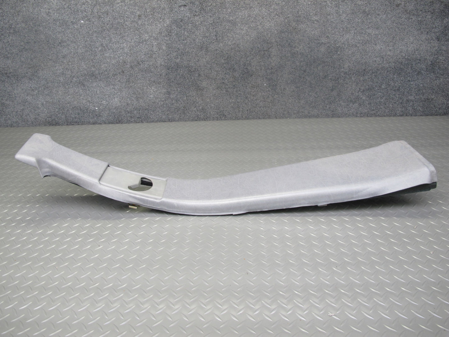 94-99 Mercedes W140 Set of 2 Center Interior B Pillar Trim Cover Panel Gray OEM