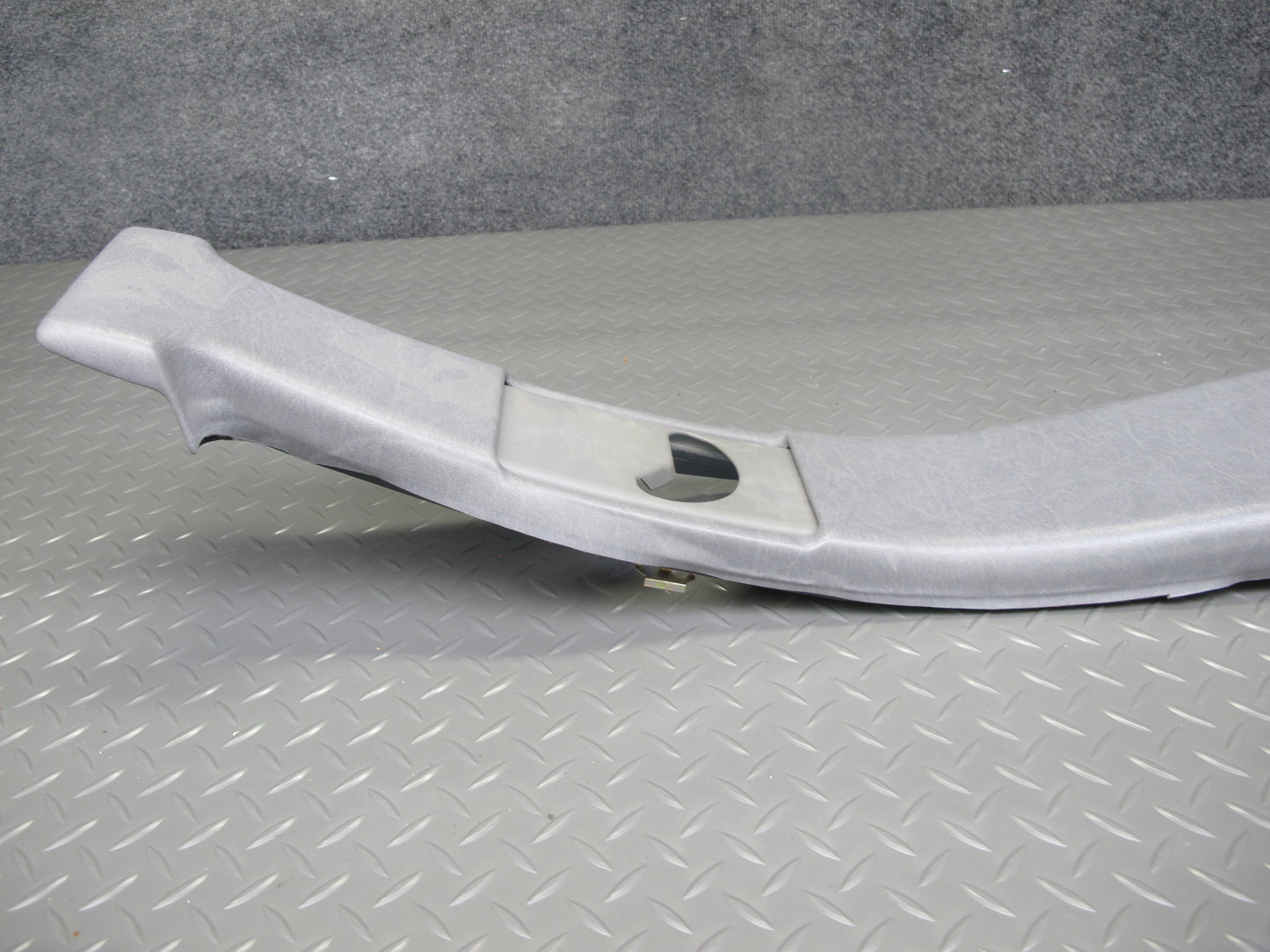 94-99 Mercedes W140 Set of 2 Center Interior B Pillar Trim Cover Panel Gray OEM