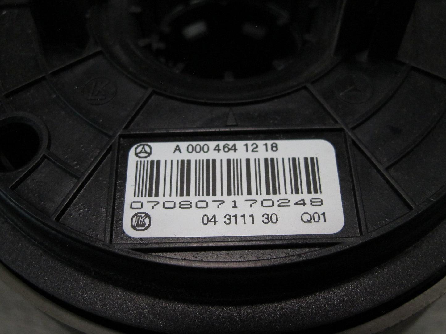 07-12 MERCEDES R230 SL-CLASS STEERING COLUMN MULTI SWITCH CLOCK SPRING A0004641218 OEM