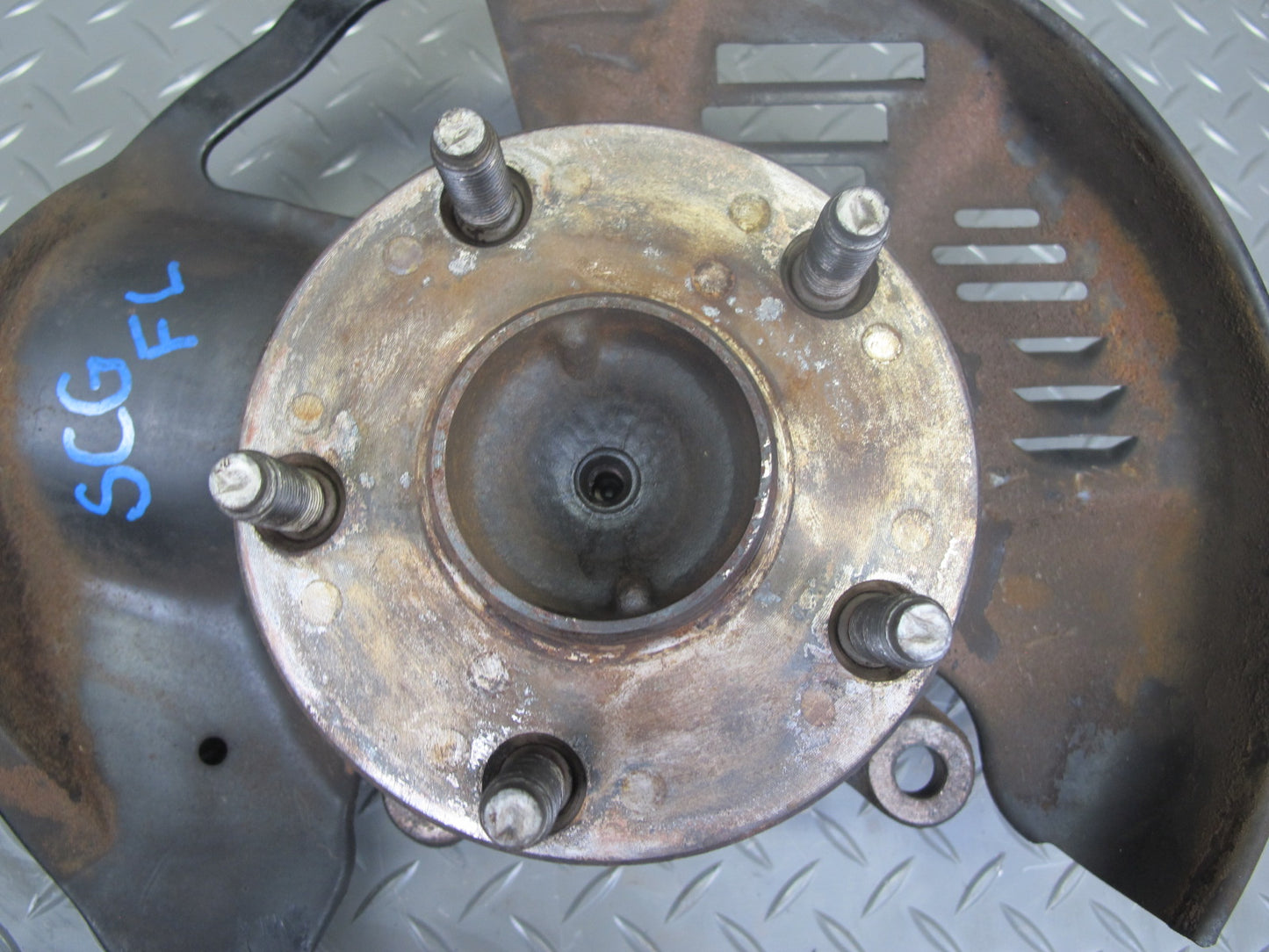 92-00 Lexus UZZ30L SC300 SC400 RWD Front Left Spindle Knuckle Wheel Hub OEM