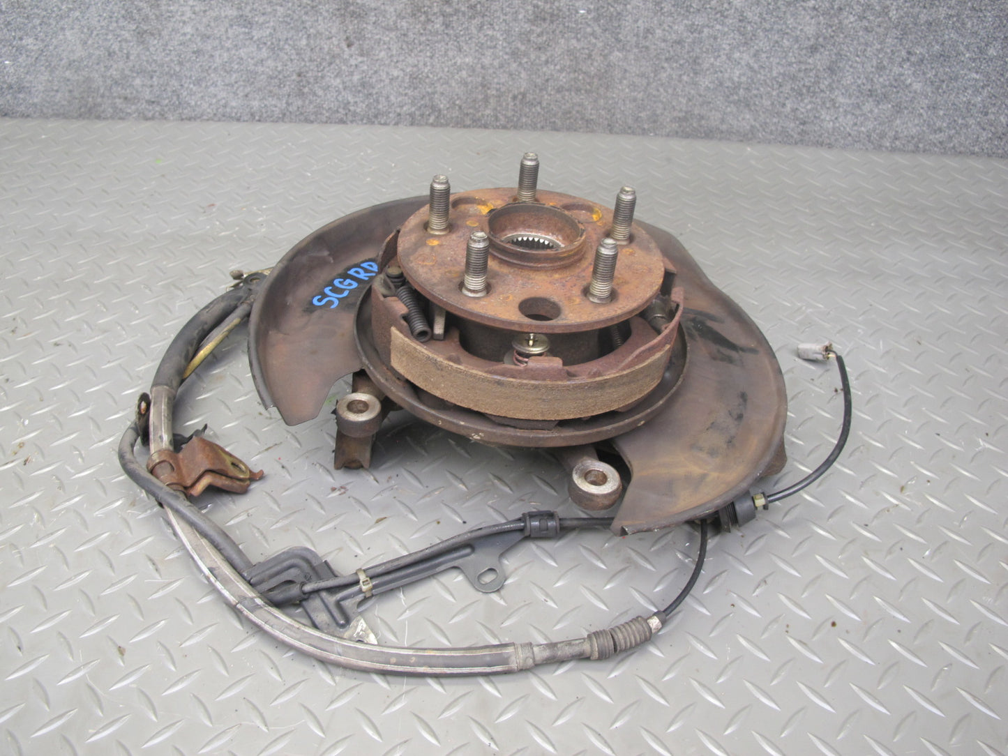 92-00 Lexus UZZ30L SC300 SC400 RWD Rear Right Spindle Knuckle Wheel Hub OEM