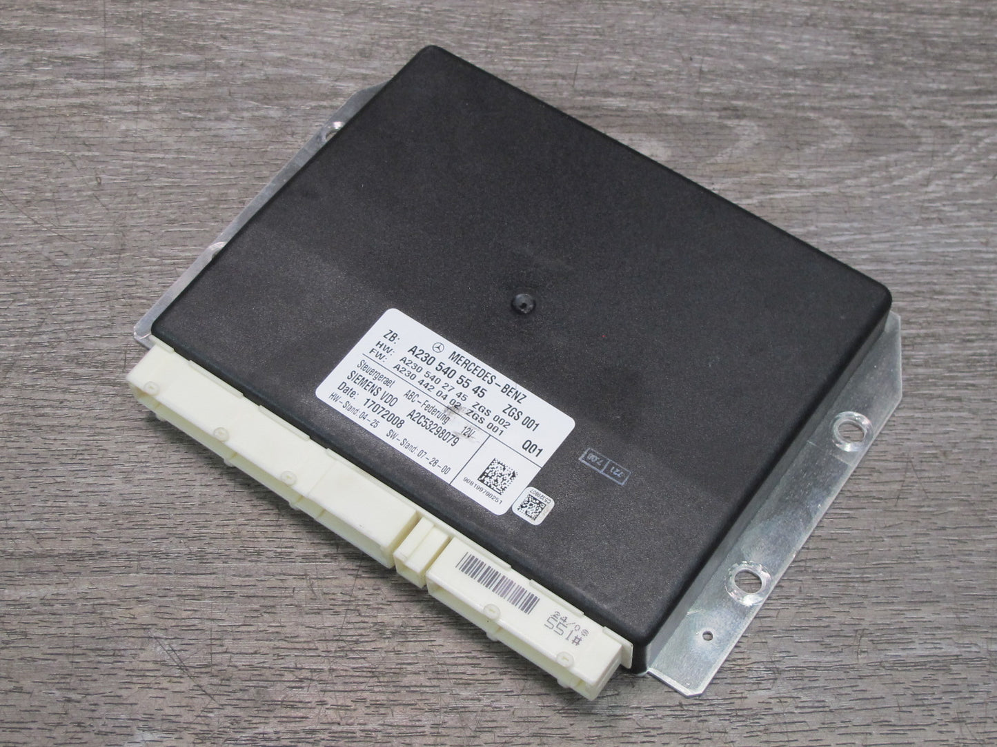 07-12 Mercedes R230 SL550 SL600 ABC Suspension Control Module 2305405545 OEM