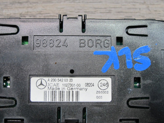 09-12 Mercedes R230 Sl-class Parktronic Clock Display Module 2305420323 OEM
