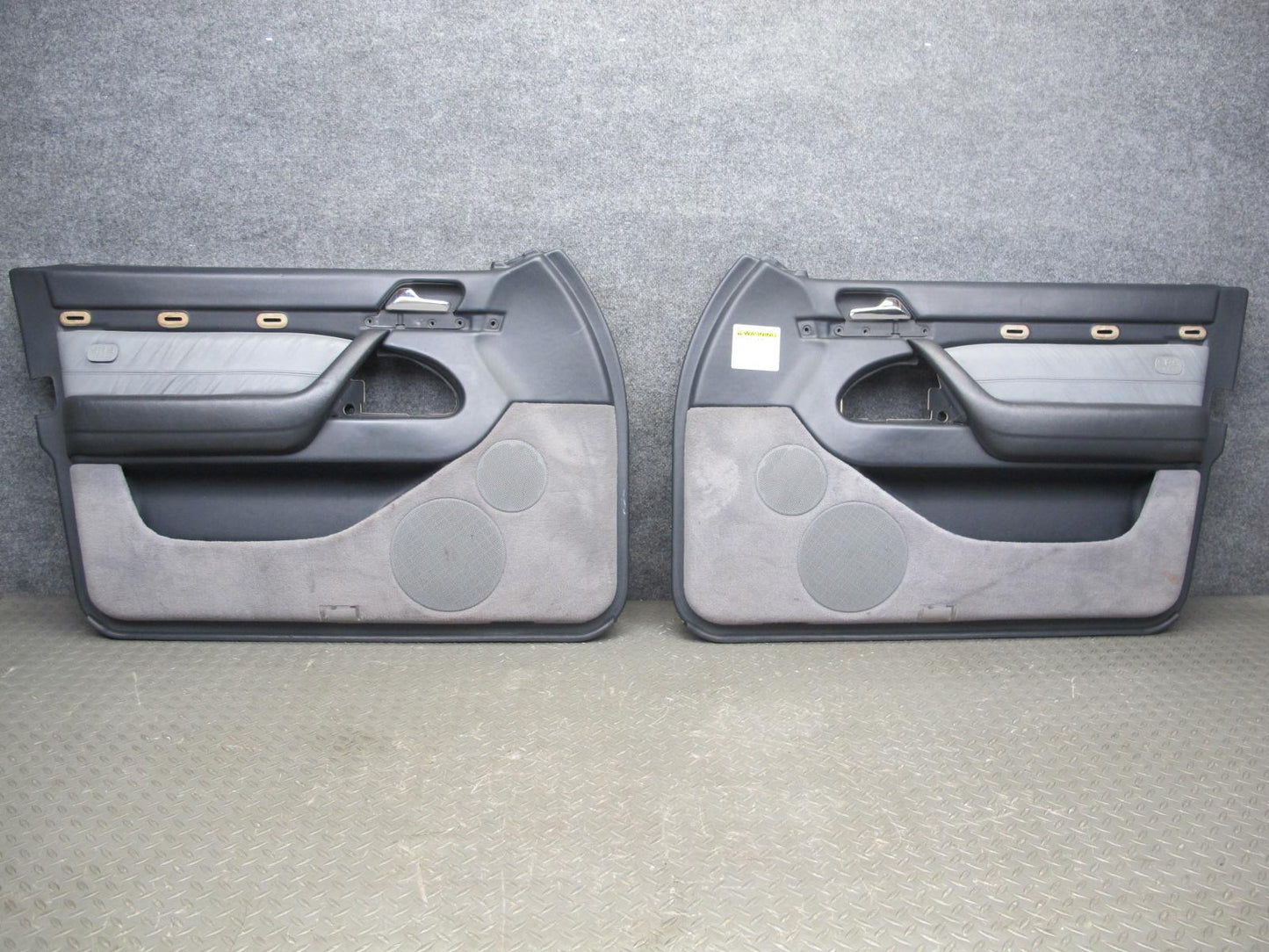 94-99 Mercedes W140 Sedan Front Left & Right Door Interior Trim Panel Set OEM