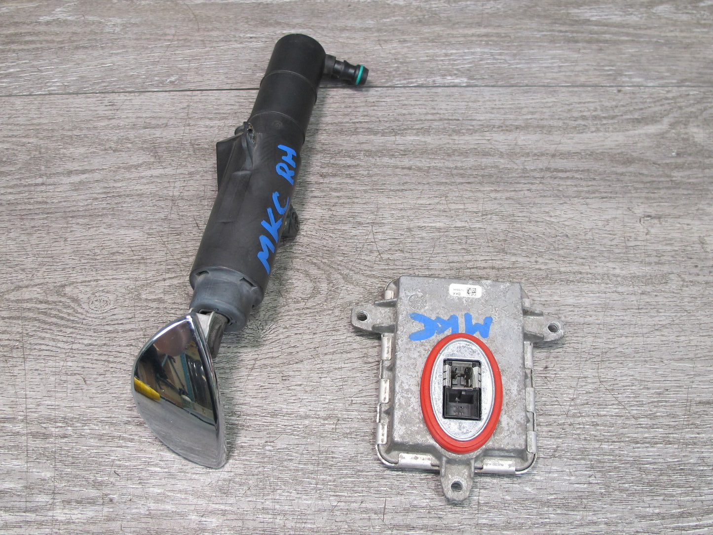 10-12 Mini R56 R57 R58 Right Headlight Xenon Ballast Module & Washer Nozzle OEM