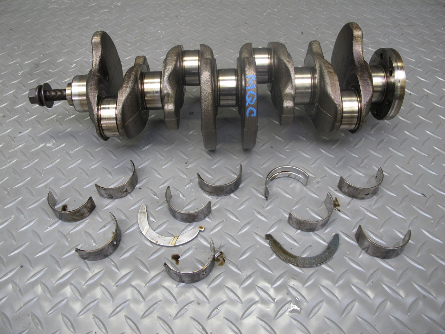 07-15 Mini R56 R57 R58 R60 N14 N18 Engine Crankshaft w Bearing Shells 77K OEM