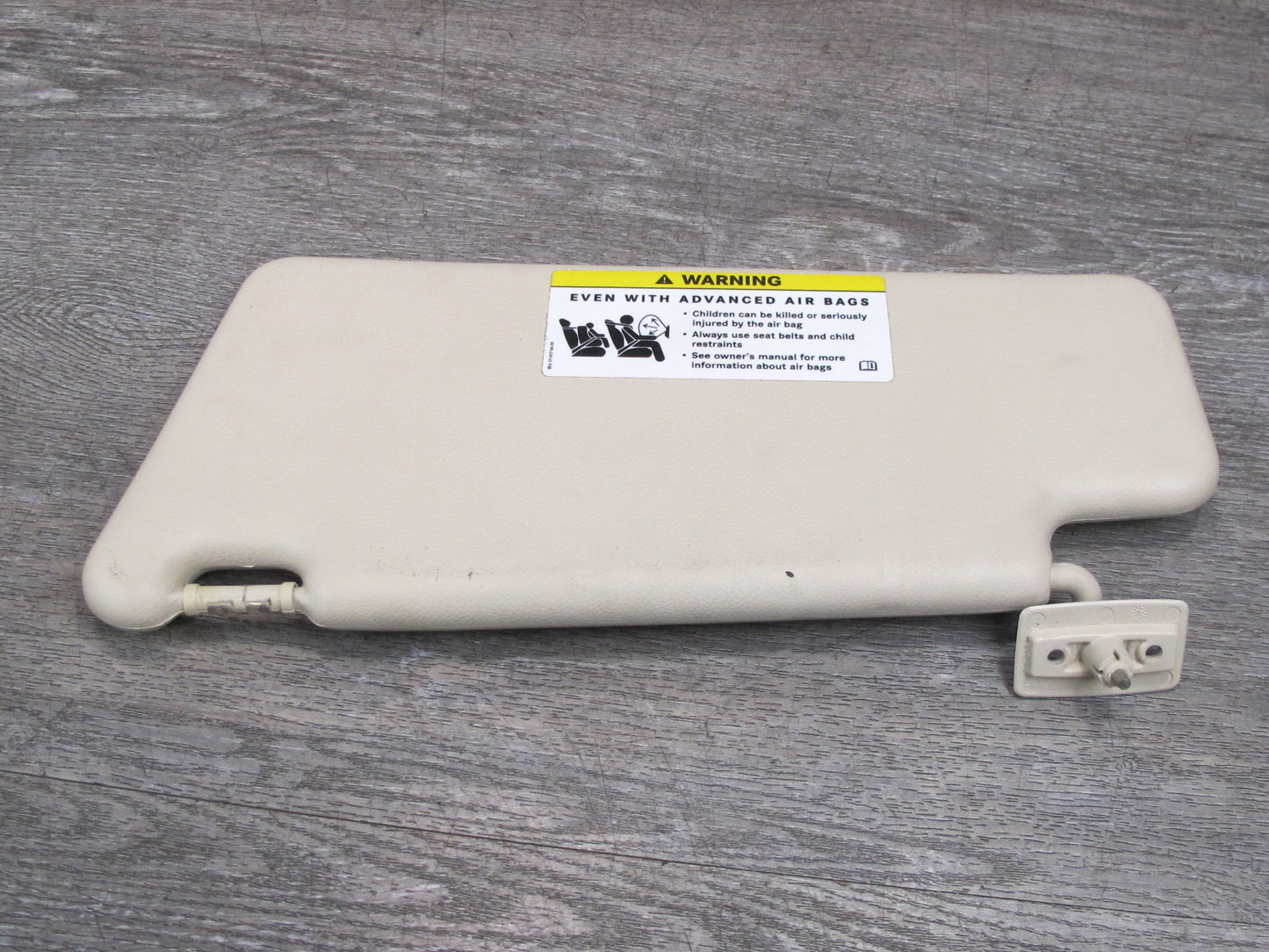 07-12 Mercedes R230 Sl-class Set of 2 Front Left & Right Sun Visor Beige Damaged