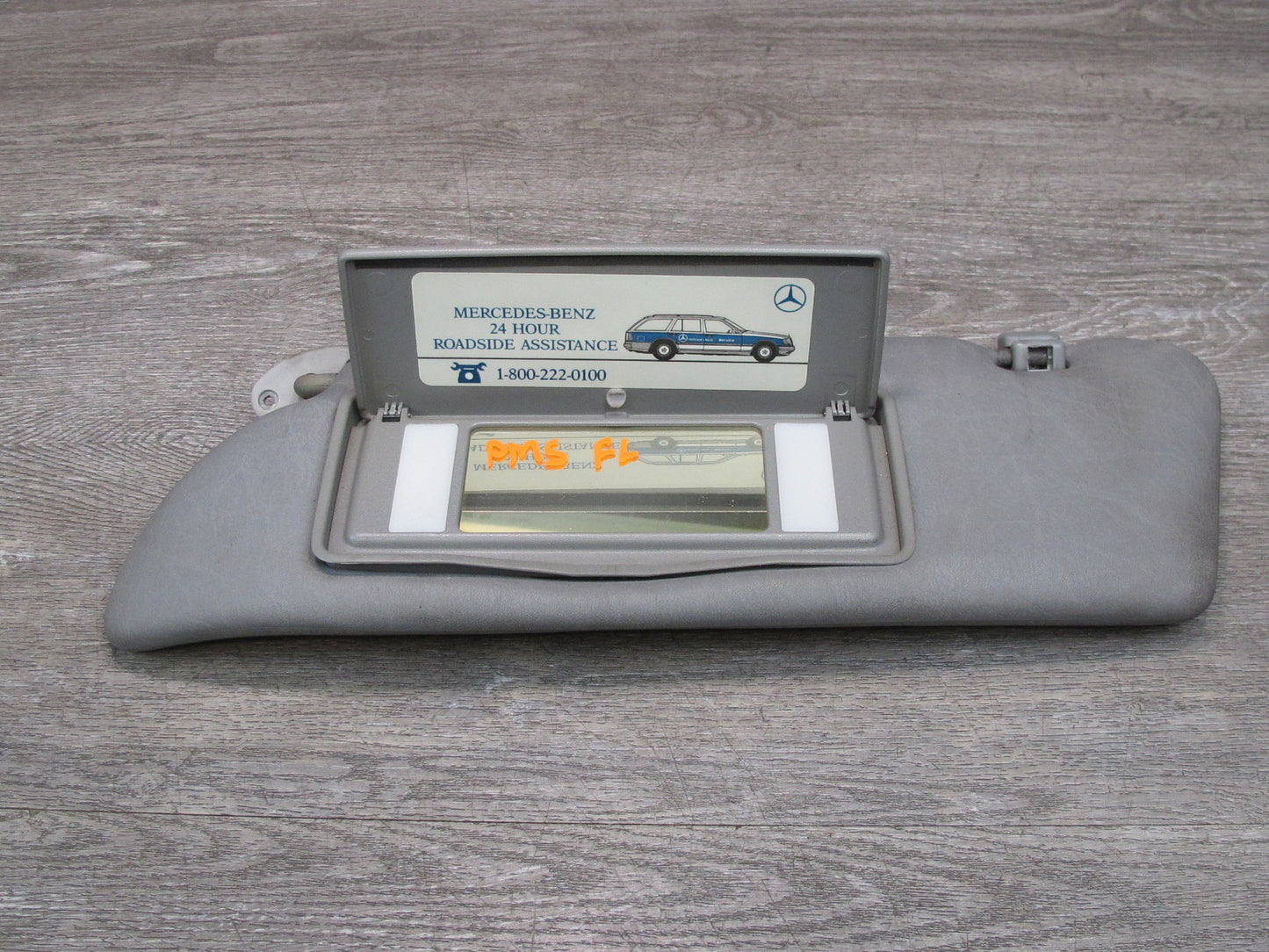 86-91 Mercedes W126 C126 Coupe Set of 2 Front Left & Right Sun Visor Gray OEM