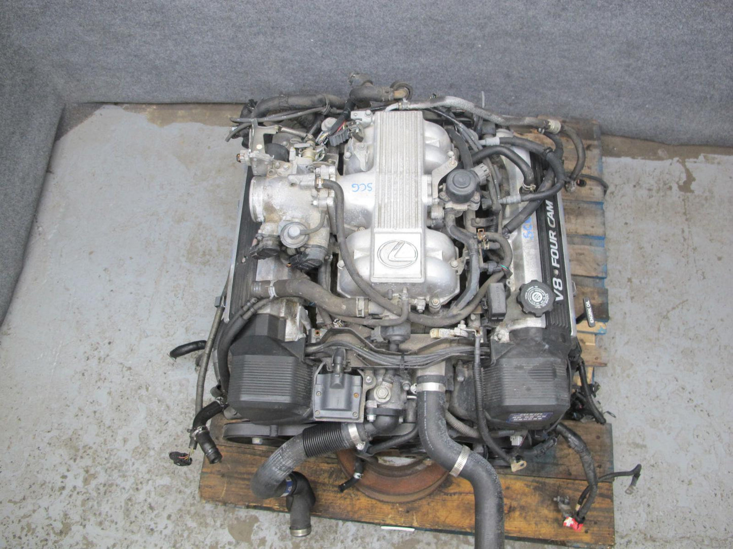 95-97 Lexus UZZ30L SC400 4.0L 1UZFE VIN H 5TH Rear Sump Complete Engine Motor