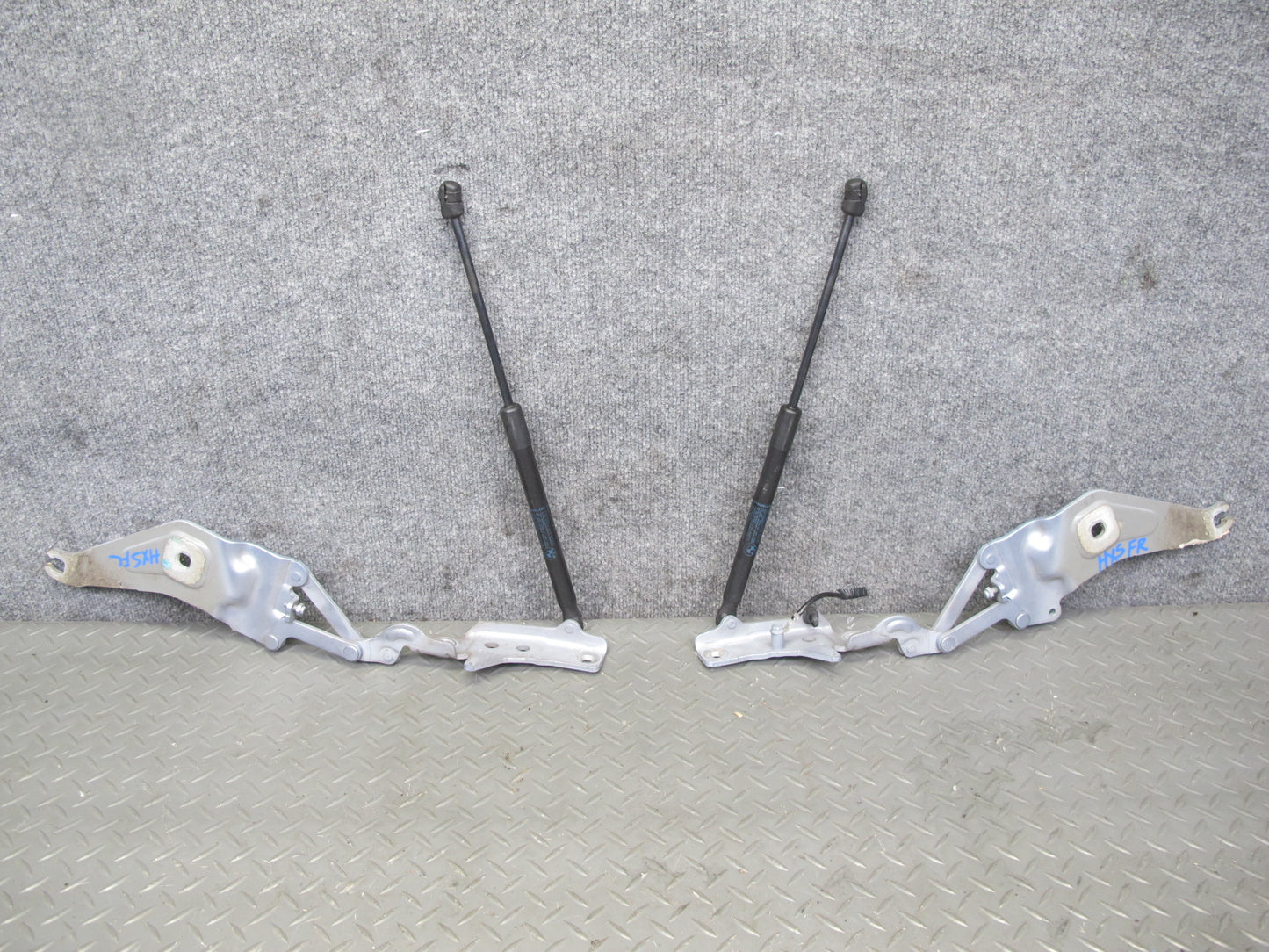 2008-2014 BMW E71 E72 X6 Front Left & Right Hood Hinge w Support Set of 2