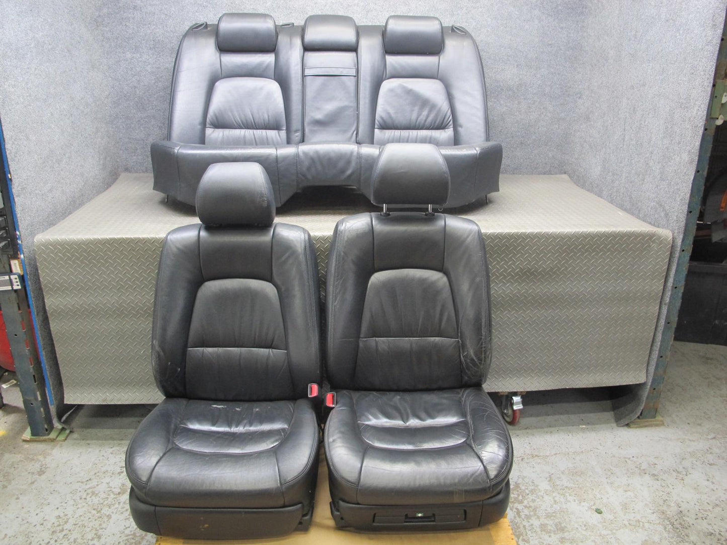 98-00 Lexus UCF20L LS400 Front & Rear Leather Seat Set OEM