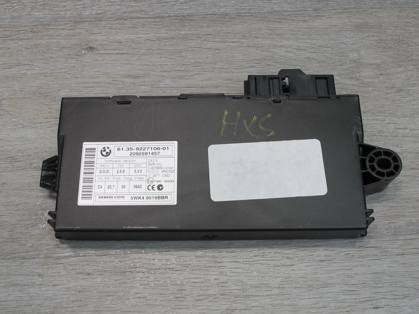2010 BMW E72 X6 4.4L N63 Hybrid Engine ECU DME CAS3 Start Stop Lock KEY Set