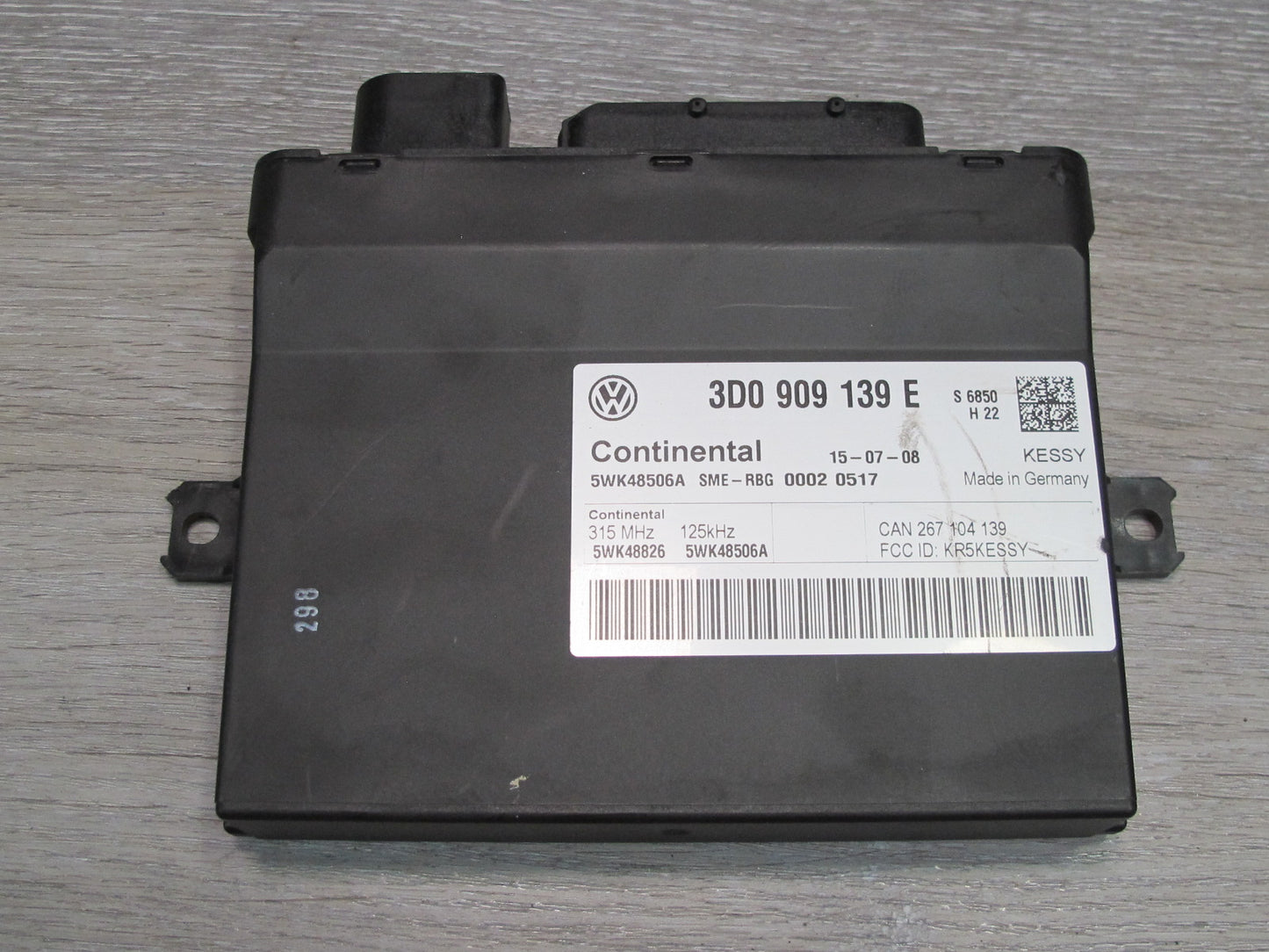 09-10 Porsche Cayenne 957 GTS Speedometer ECU Kessy Ignition Module W/ KEY Set