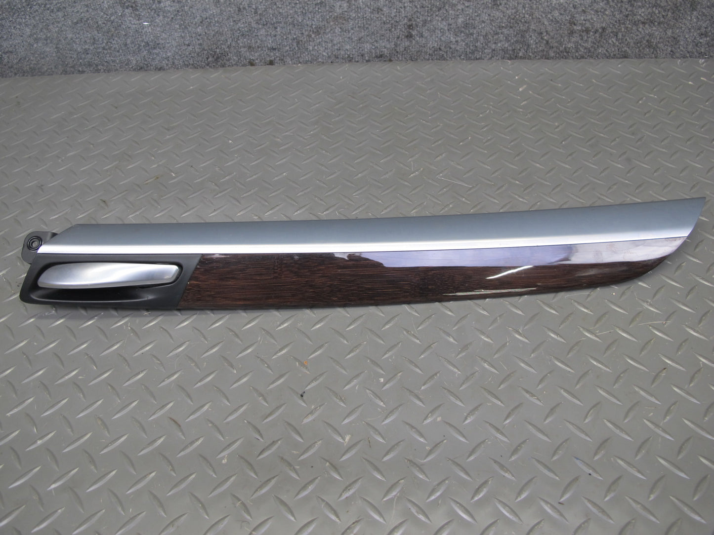 2008-2014 BMW X6 E71 E72 Rear Right & Left Door Panel Wood Trim W/ Handle Set