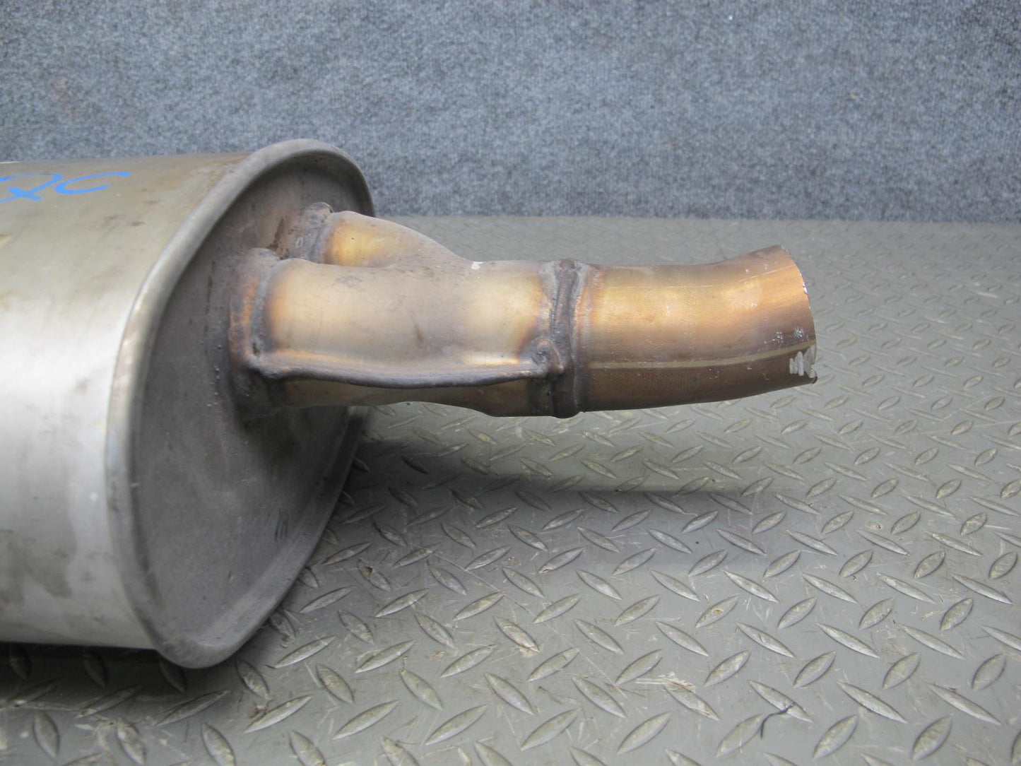 09-13 Mini Cooper JCW R56 R57 Rear Exhaust Muffler w Tips 7585282 OEM