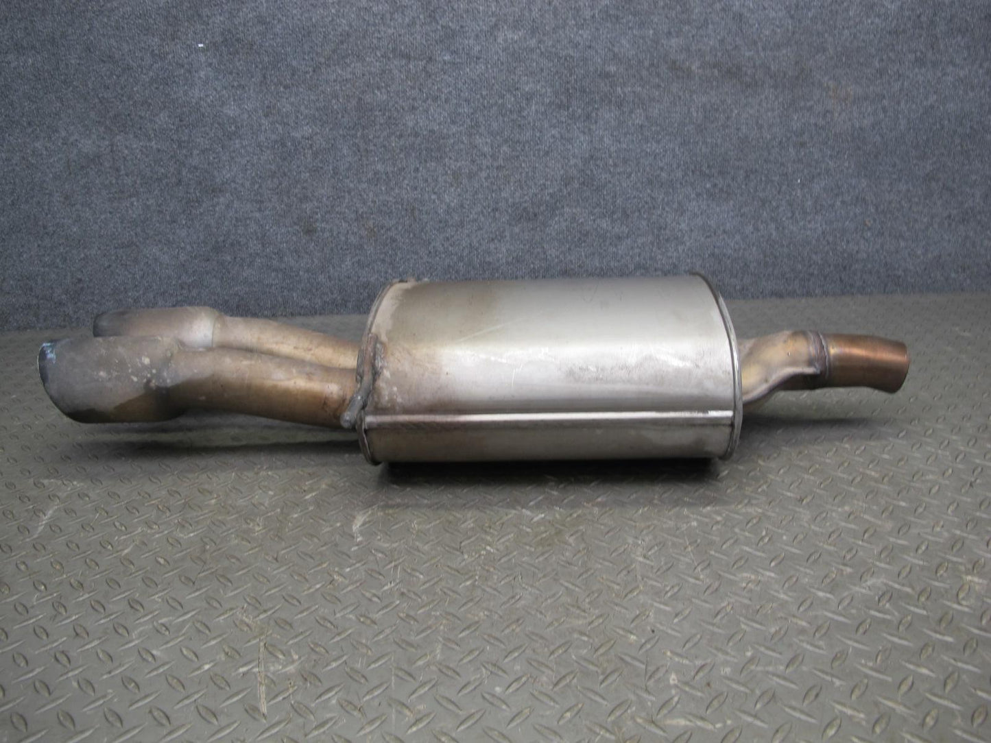 09-13 Mini Cooper JCW R56 R57 Rear Exhaust Muffler w Tips 7585282 OEM