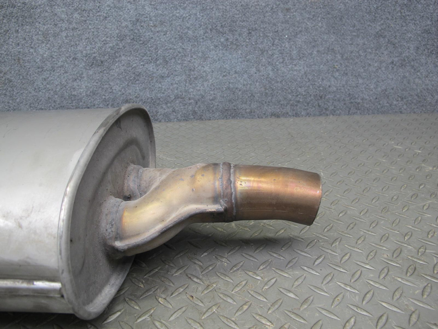 09-13 Mini Cooper JCW R56 R57 Rear Exhaust Muffler w Tips 7585282 OEM