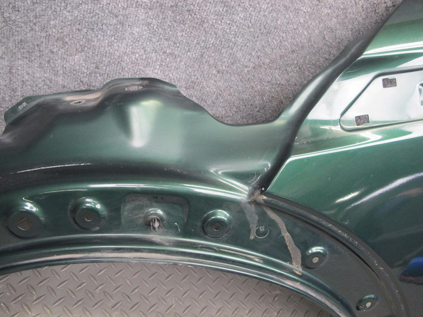 07-13 Mini R55 R56 R57 R58 R59 Front Left Fender Shell Cover Panel Green OEM