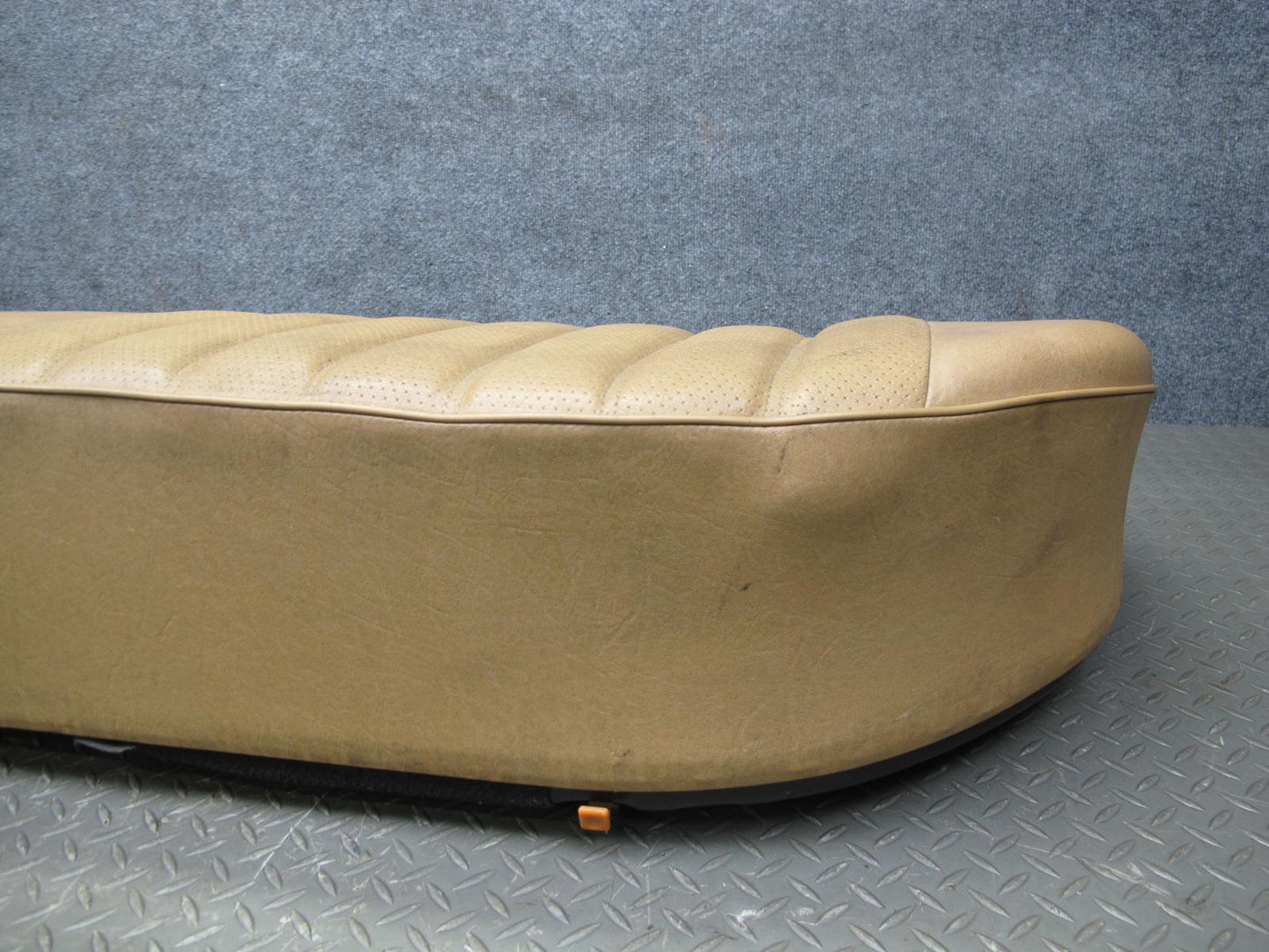 77-85 Mercedes W123 Sedan Rear Leather Seat Upper Lower Cushion Set Palomino OEM