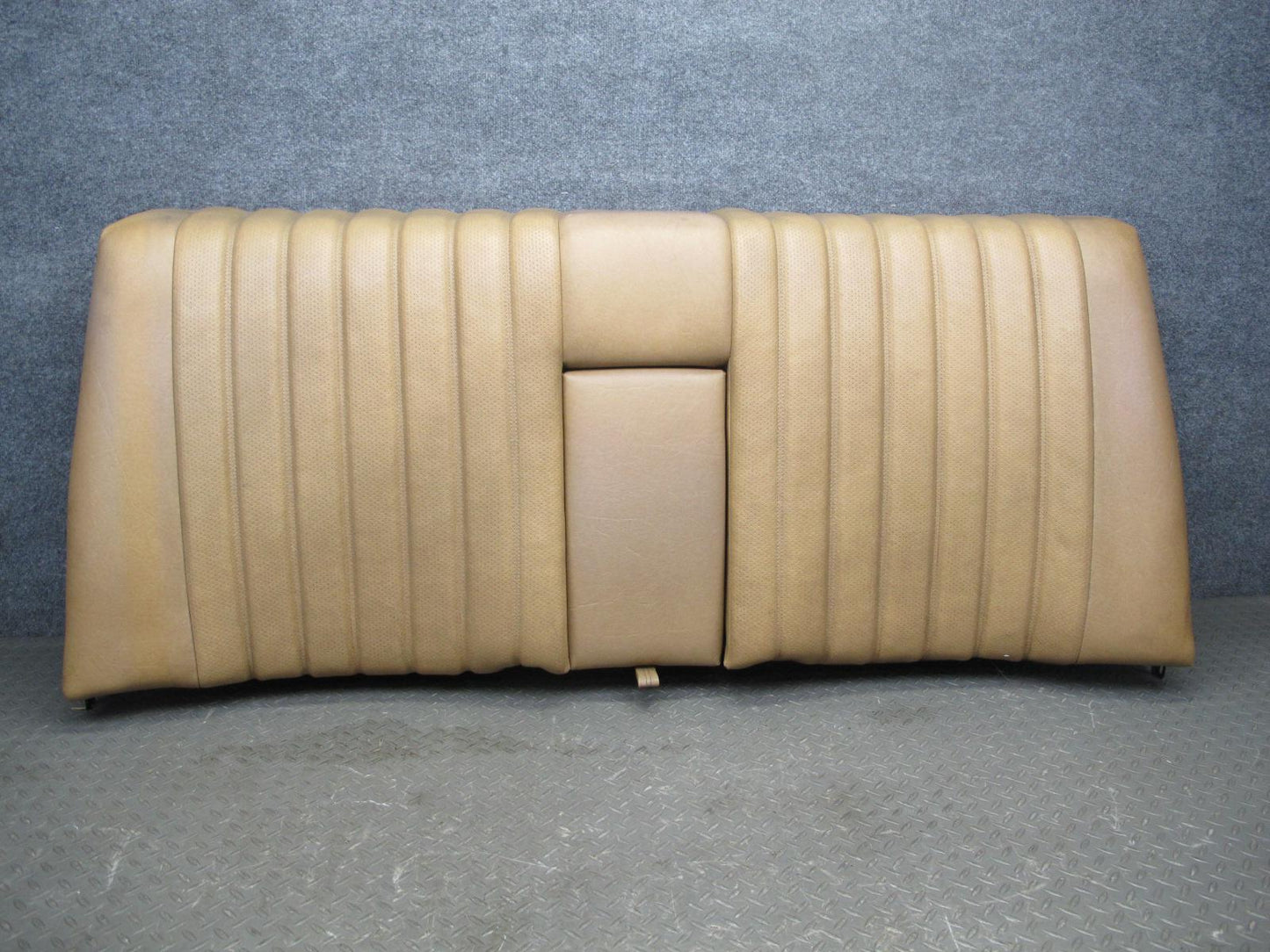 77-85 Mercedes W123 Sedan Rear Leather Seat Upper Lower Cushion Set Palomino OEM