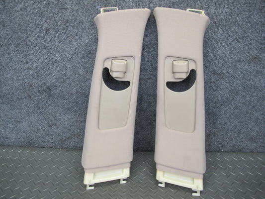 01-05 Lexus GS430 GS300 Set of 2 Center Upper B Pillar Trim Panel Ivory OEM