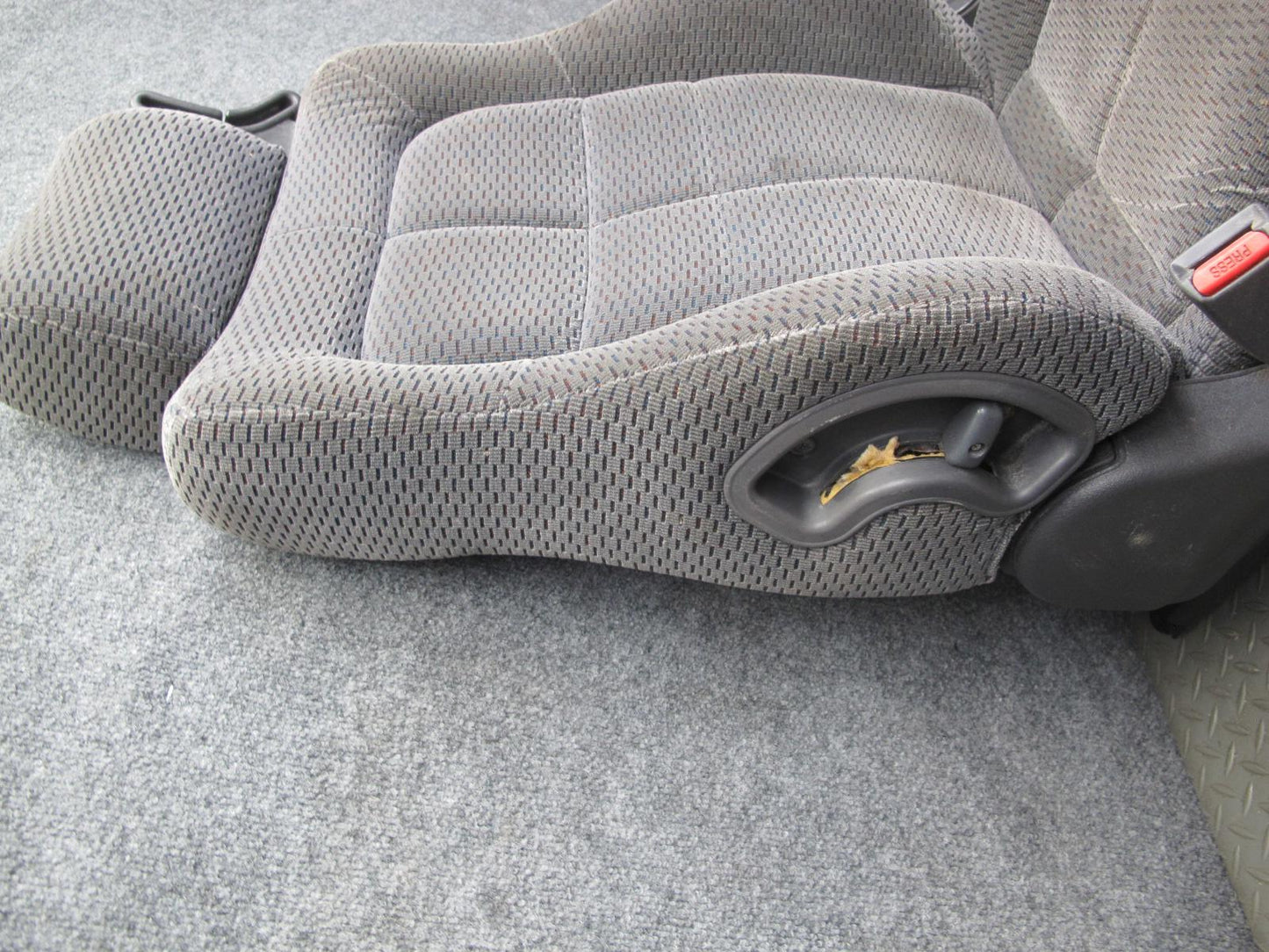 91-93 Dodge Stealth 3000GT Front & Rear Cloth Seat Set Gray OEM
