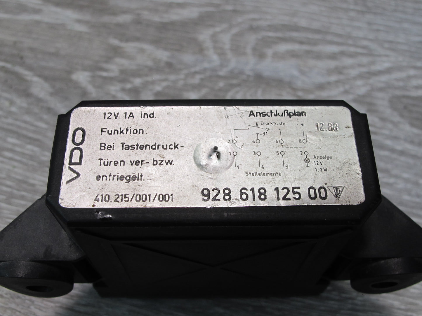 1984-1991 Porsche 928 S VDO Central Locking Control Module 92861812500