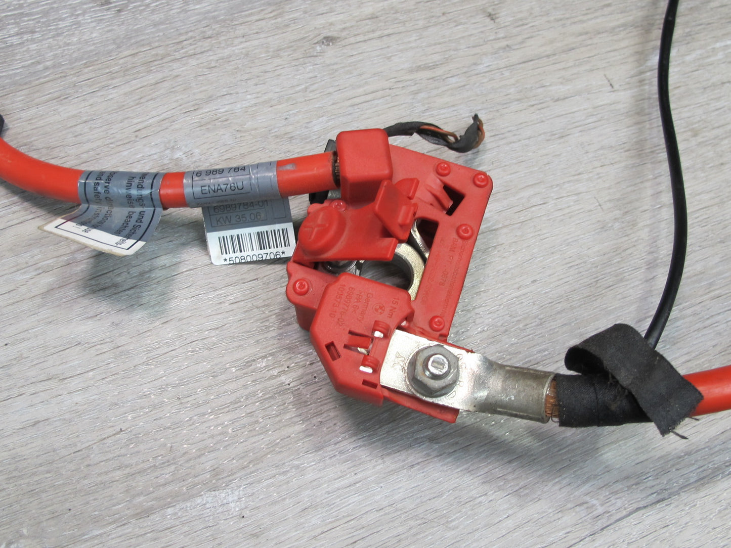 2006-2010 BMW E63 E64 M6 Battery Terminal Positive RED Cable