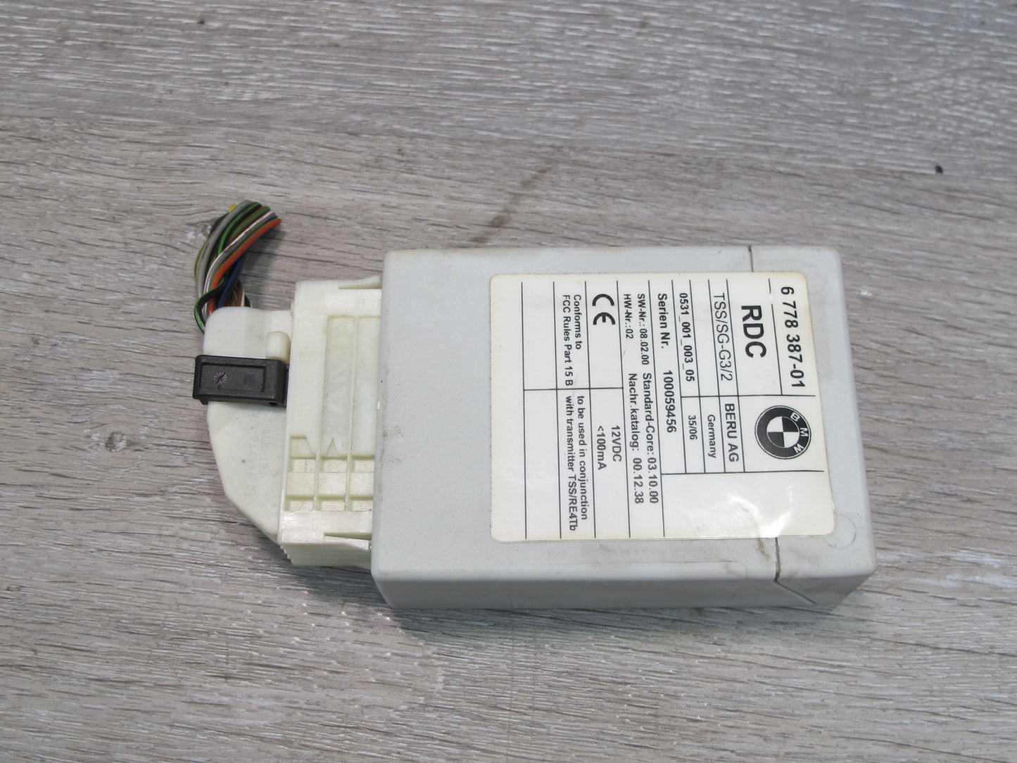 2006-2010 BMW E63 E64 TPMS RDC Tire Pressure Monitor Sensor Module 6778387