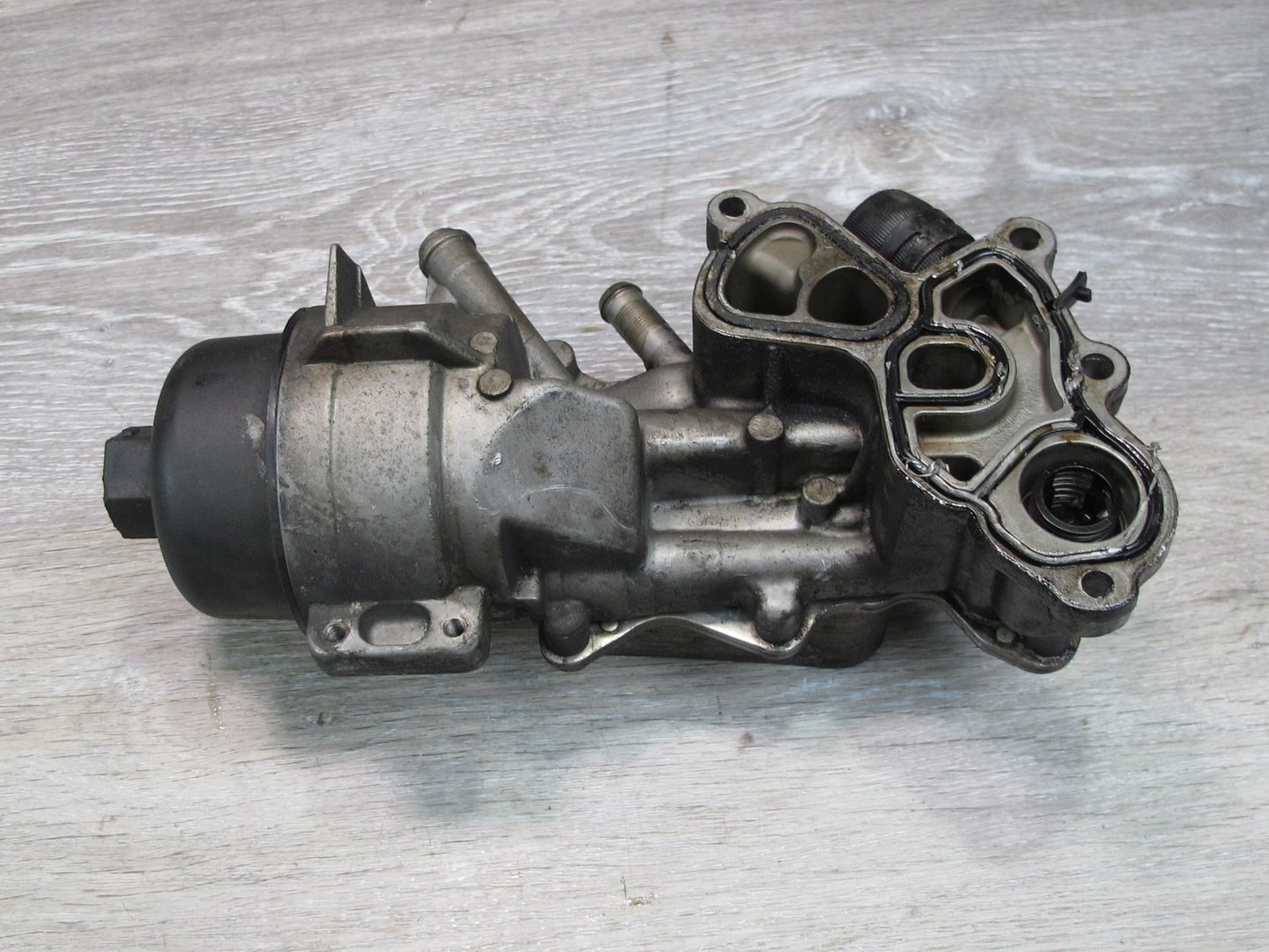 11-15 Mini Cooper JCW R55 R56 R57 R58 N14 Engine Oil Filter Housing w Cooler OEM