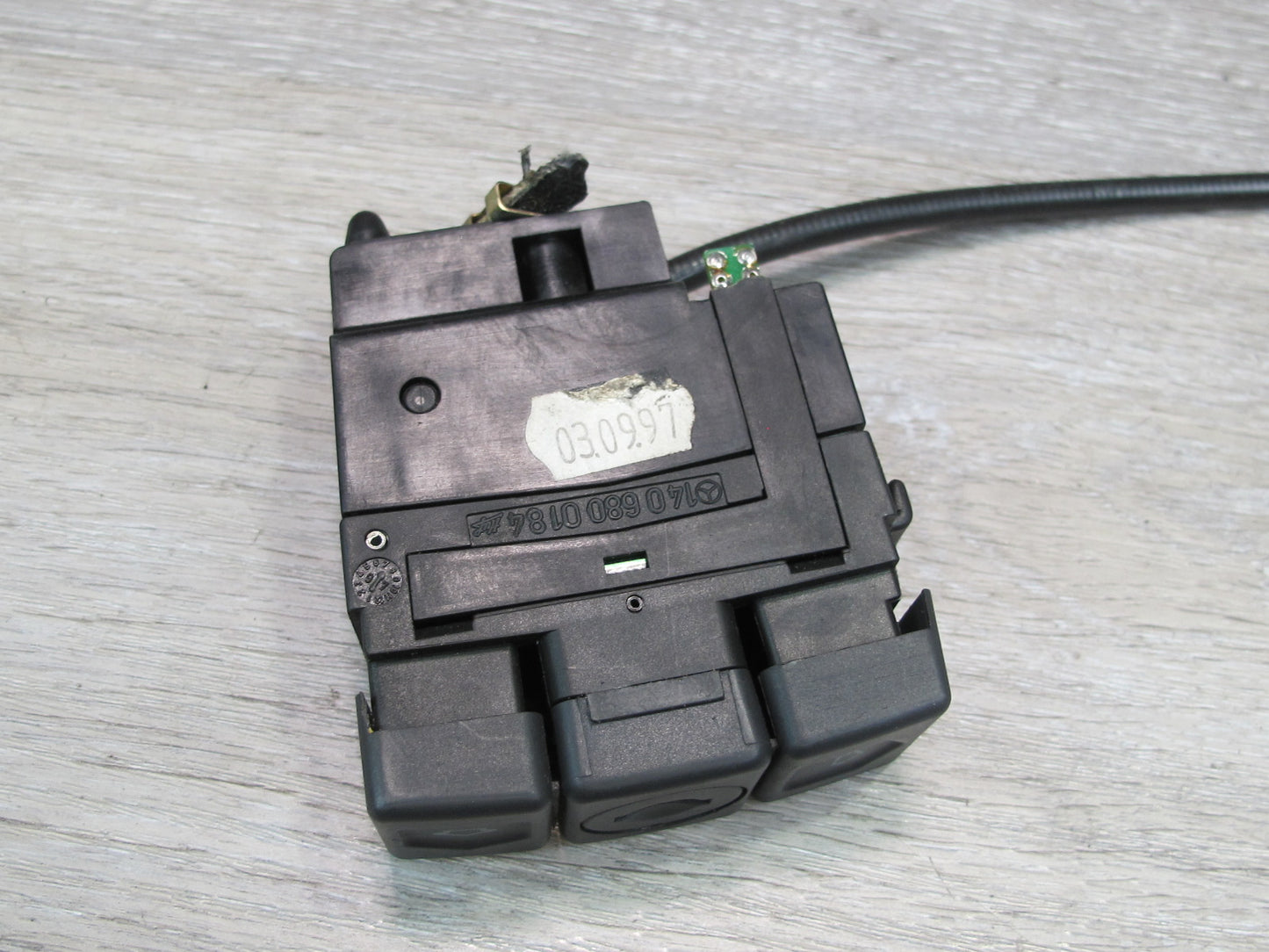 94-99 Mercedes W140 Glove Box Open Release Handle w Cable 1406800184 OEM