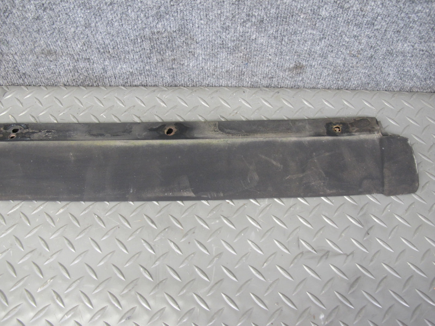 77-85 Mercedes W123 Sedan Set of 3 Rear Bumper Rubber Trim Cover OEM