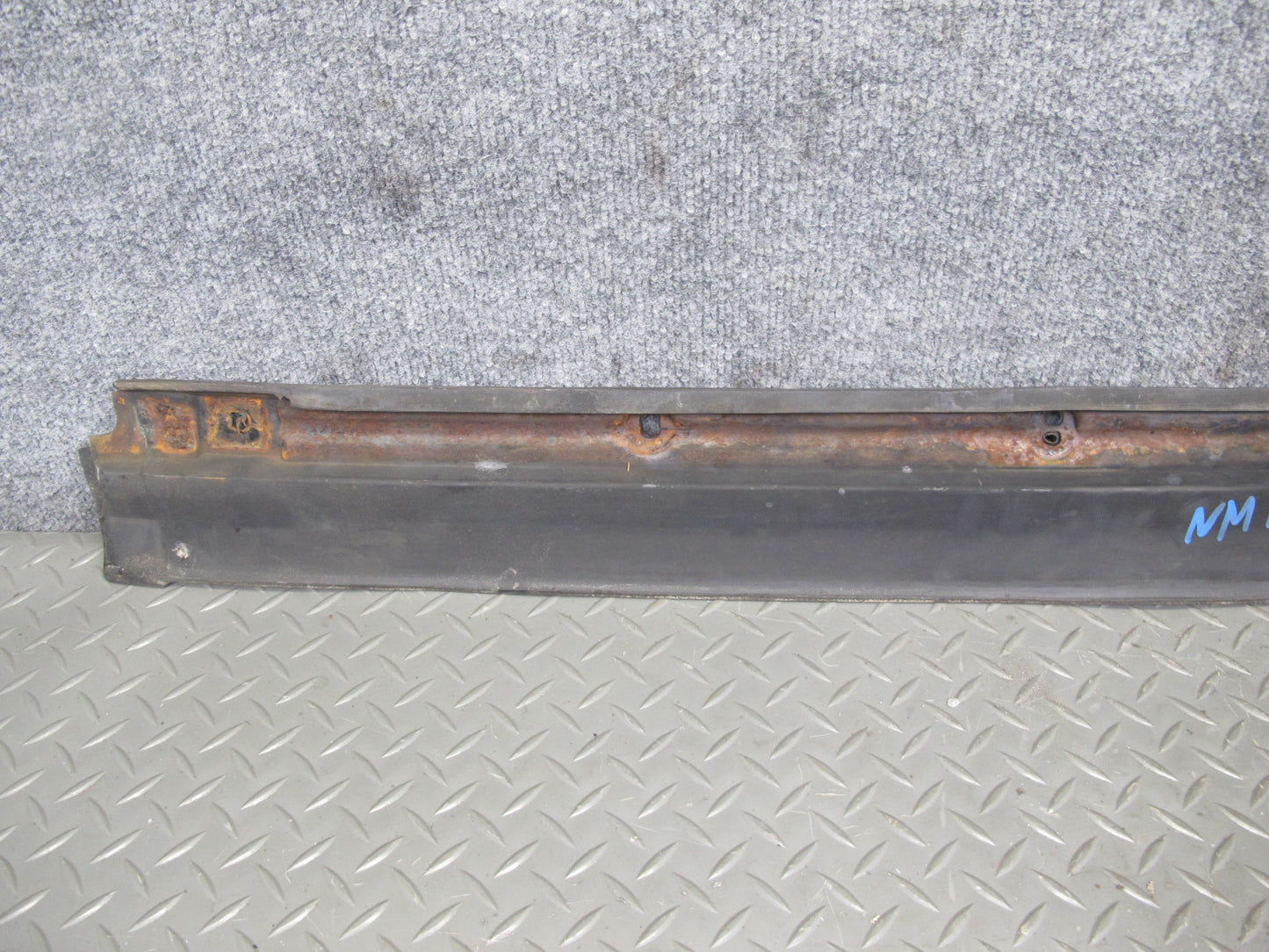 77-85 Mercedes W123 Sedan Set of 3 Rear Bumper Rubber Trim Cover OEM