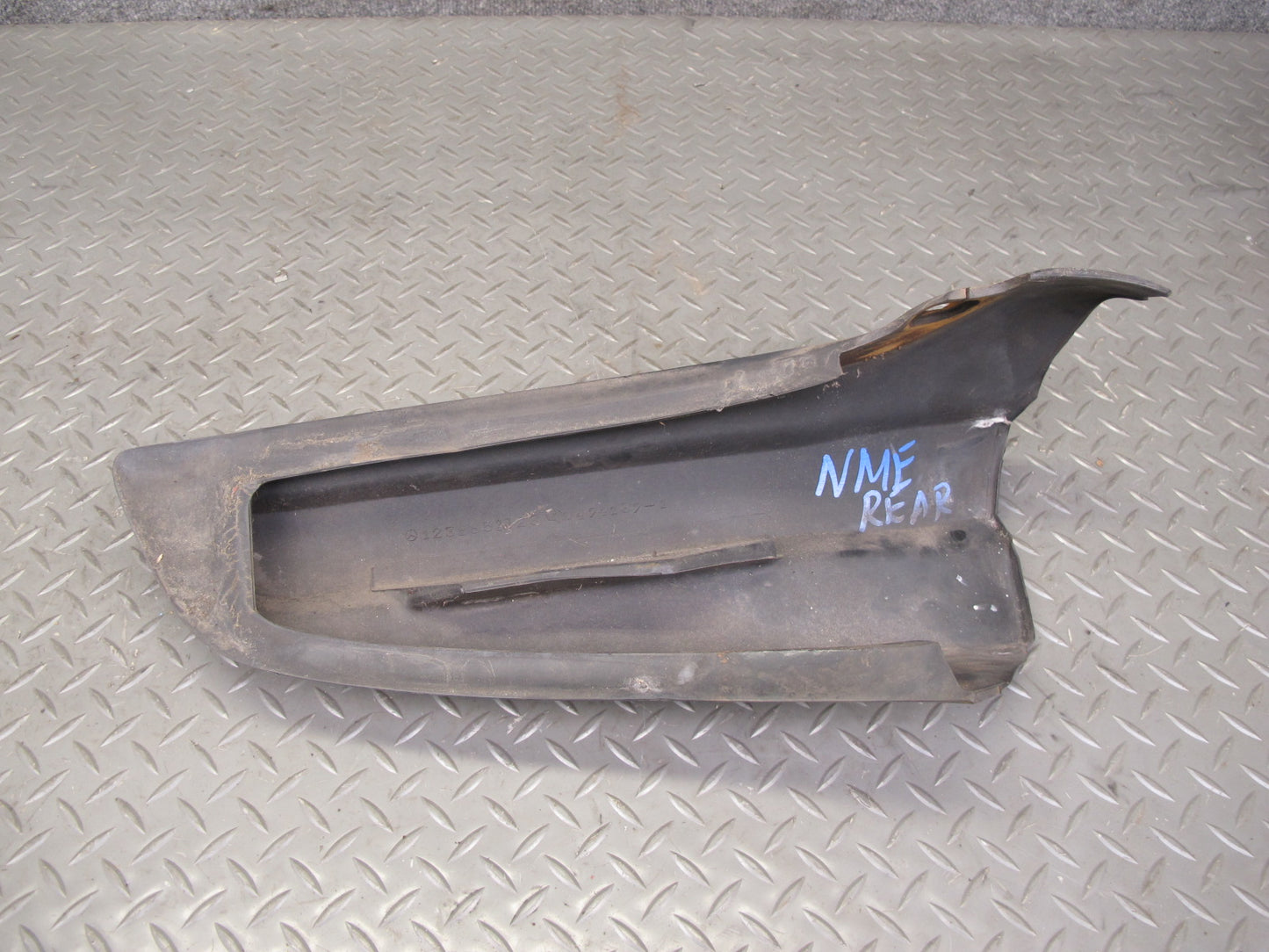 77-85 Mercedes W123 Sedan Set of 3 Rear Bumper Rubber Trim Cover OEM