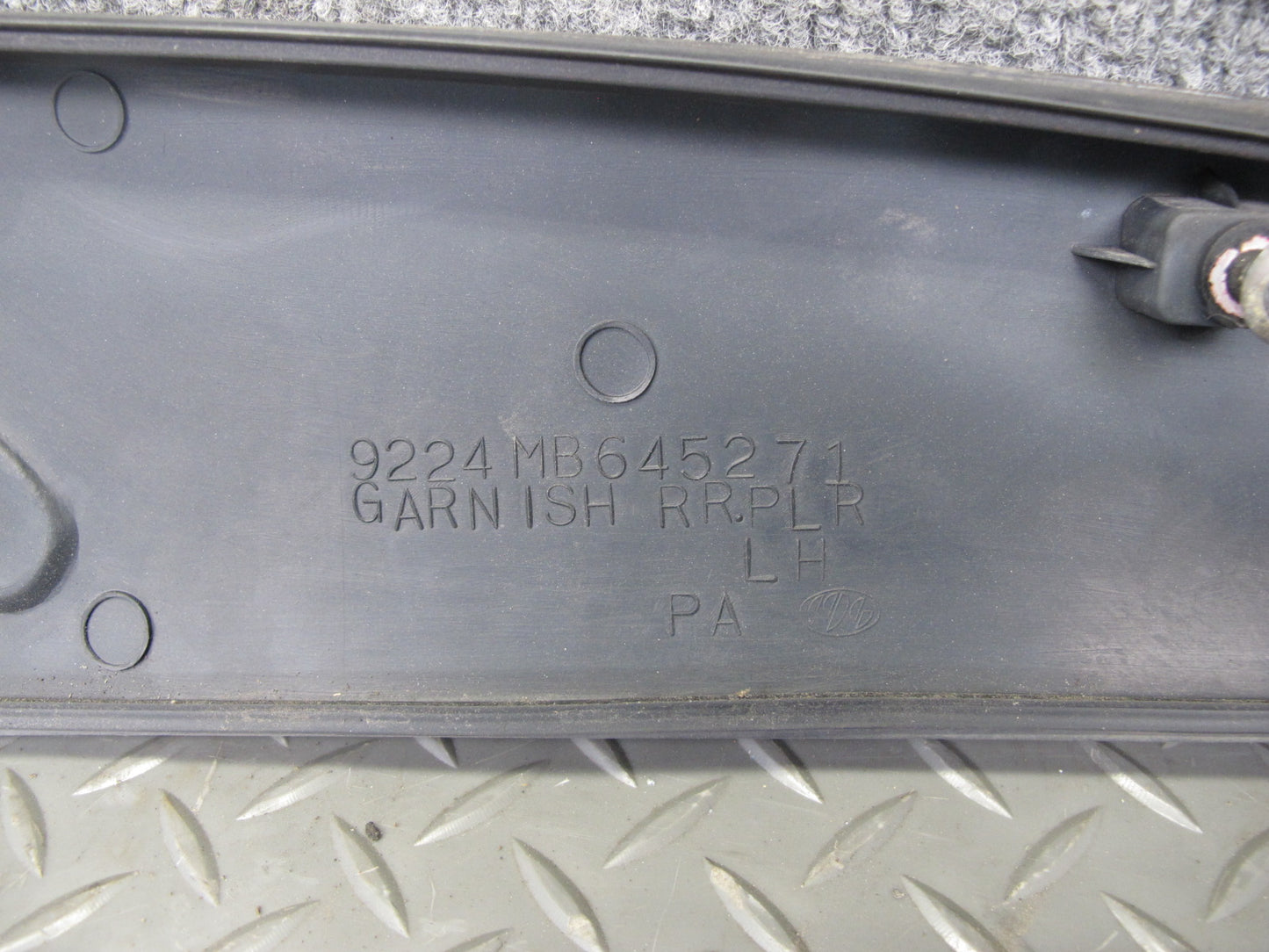 91-93 Dodge Stealth ES Rear Left & Right C Pillar Quarter Molding Trim Set OEM